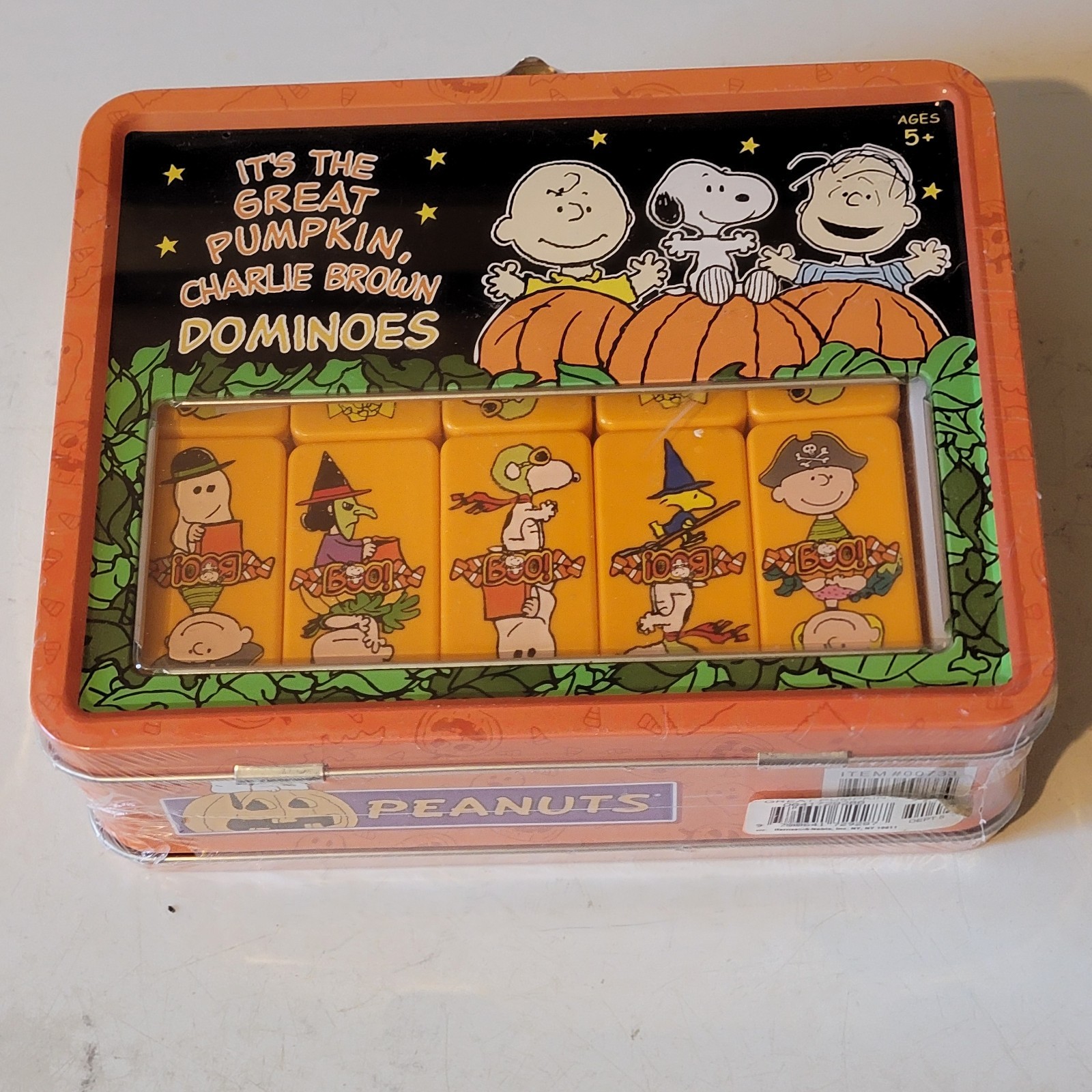 Vtg Peanuts Great Pumpkin Halloween Dominoes | Charlie Brown | 2006 Snoopy – New