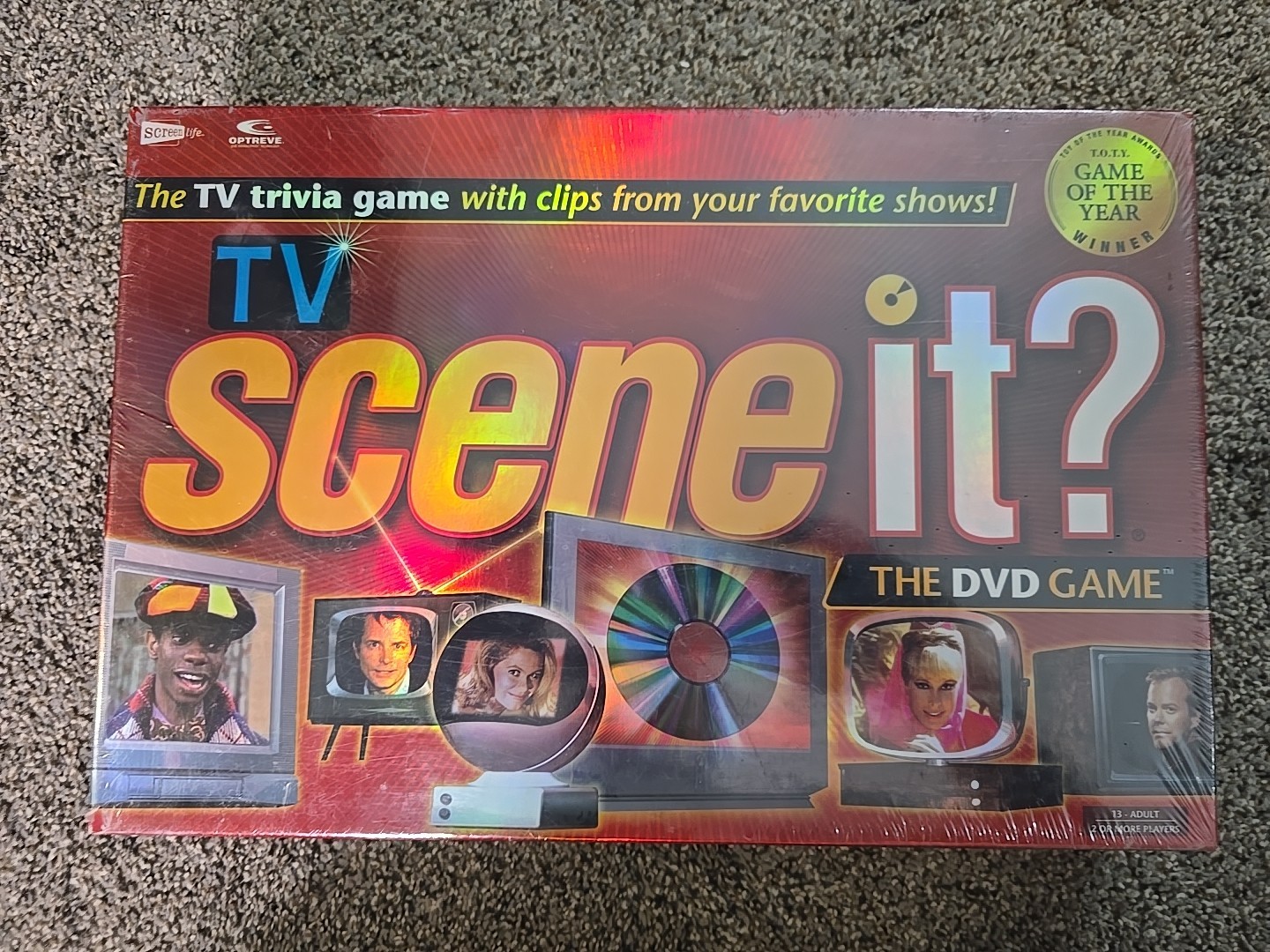 TV Scene It? DVD Game 2005 TV Trivia Board Game New Sealed