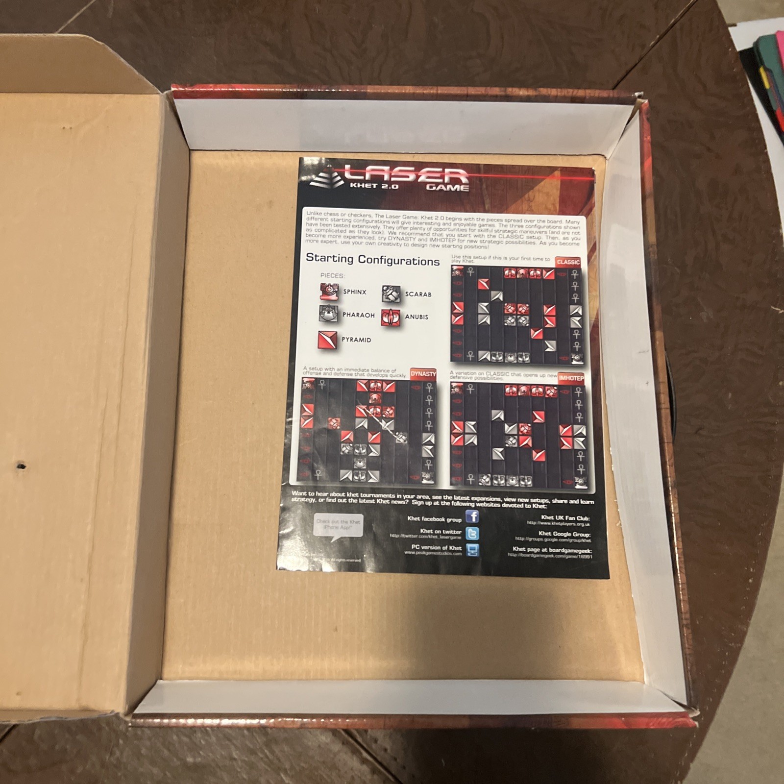 KHET 2.0 Laser Game Mensa Select Strategy Game Innovention Toys NIB