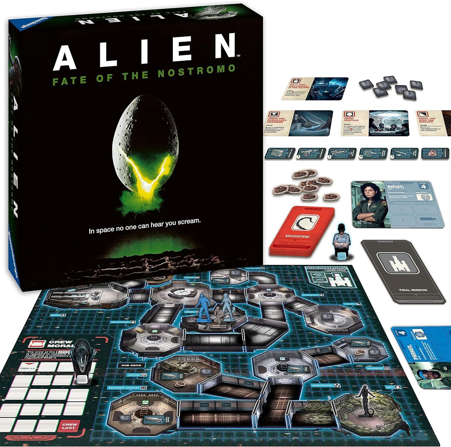 Alien: Fate Of The Nostromo Juego De Mesa Para Edades De 10 Anos En Adelante –
