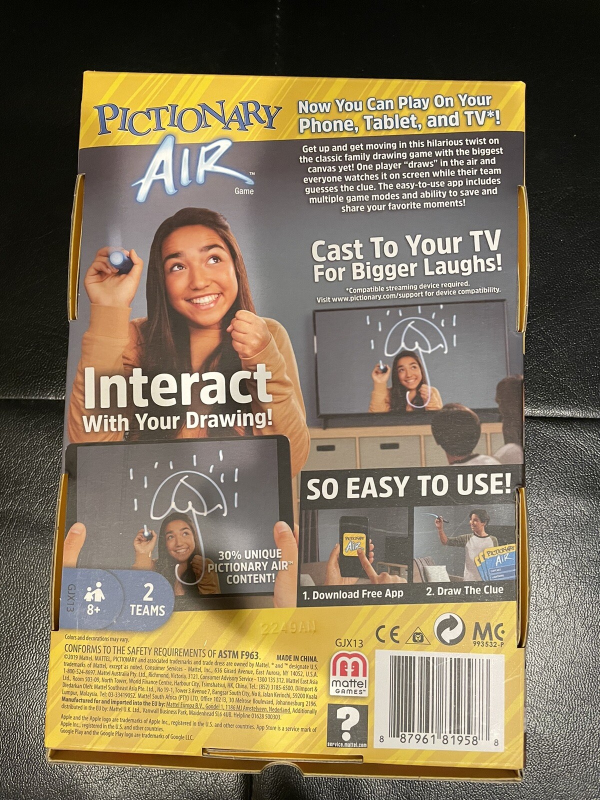 PICTIONARY AIR Family Drawing Game NEW IN BOX App Smart Device Mobile