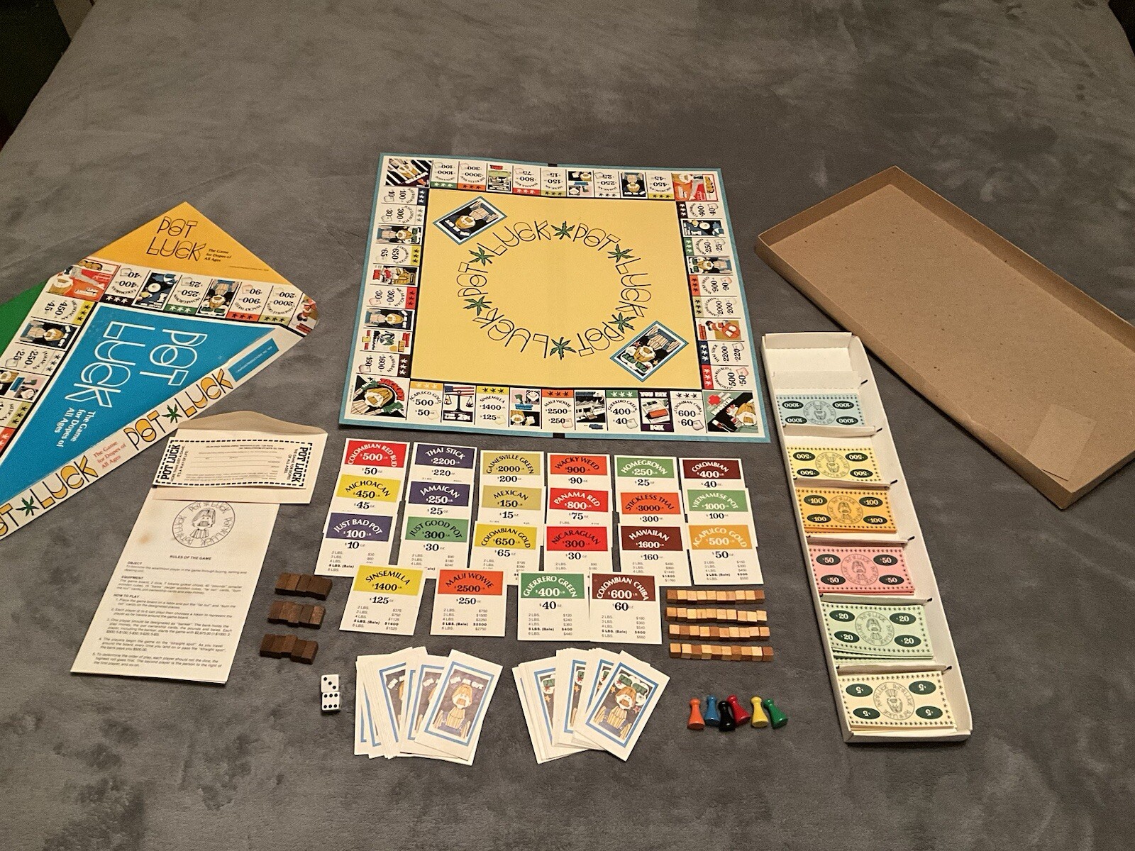 Vintage “Pot Luck” Board Game by Kapcar Productions 1979