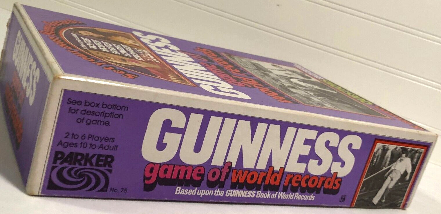 Guinness Game of World Records 1975 VTG Parker Brothers #75 Sterling Publishing