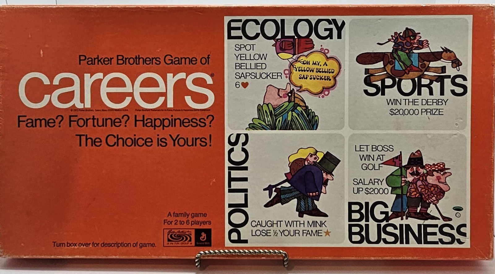 Vintage 1971 Careers Board Game Parker Brothers 100% Complete 1970s Retro Toy
