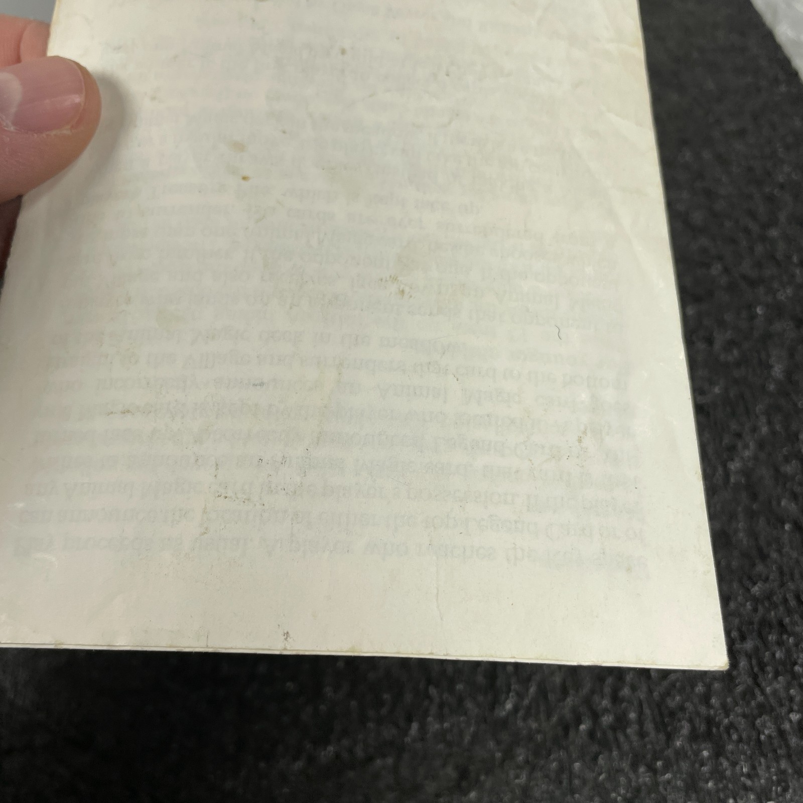 1982 Enchanted Forest Board Game Instructions Replacement Only