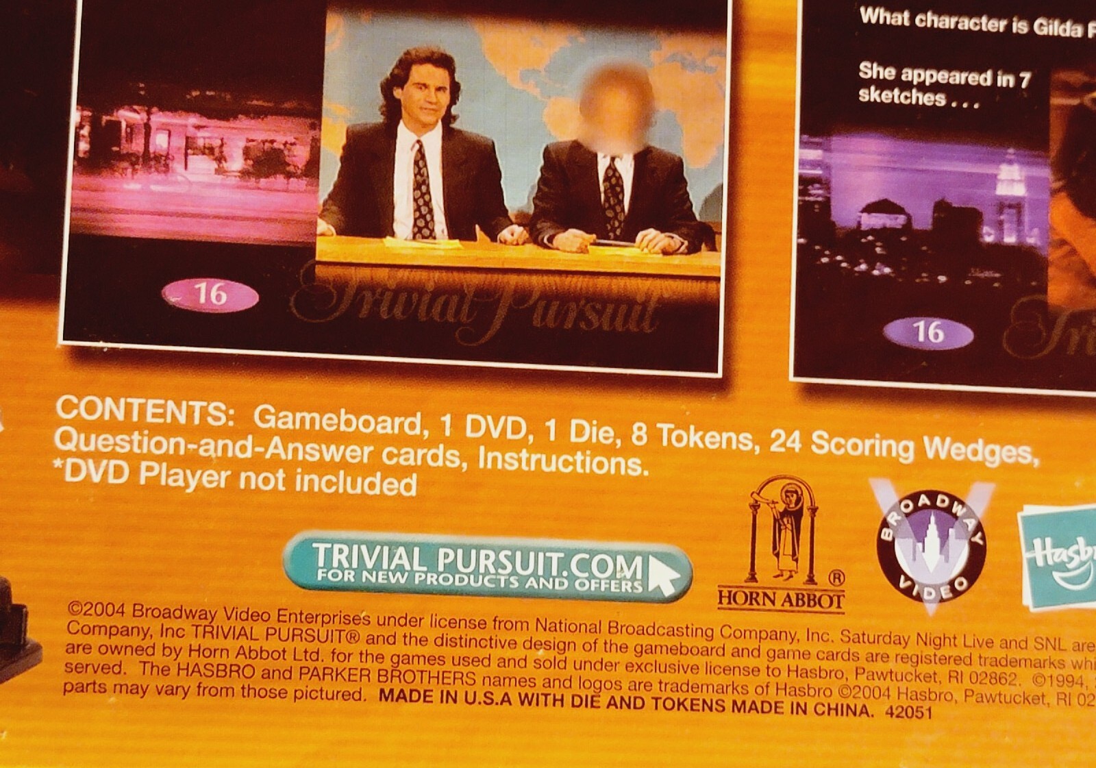 Trivial Pursuit SNL Saturday Night Live Replacement GAME PIECES & TOKENS, TP #11