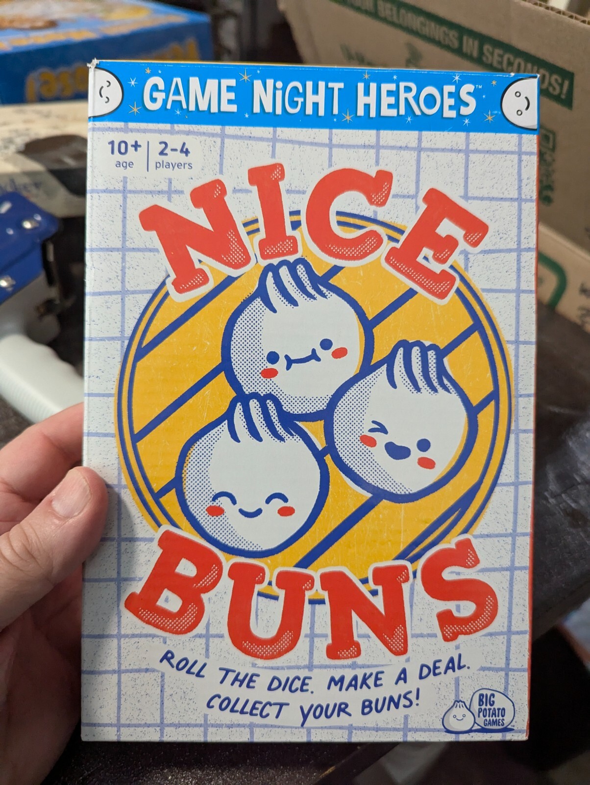 NICE BUNS Dice Card Game from Big Potato Games 100% COMPLETE 2023 OPENED BOX