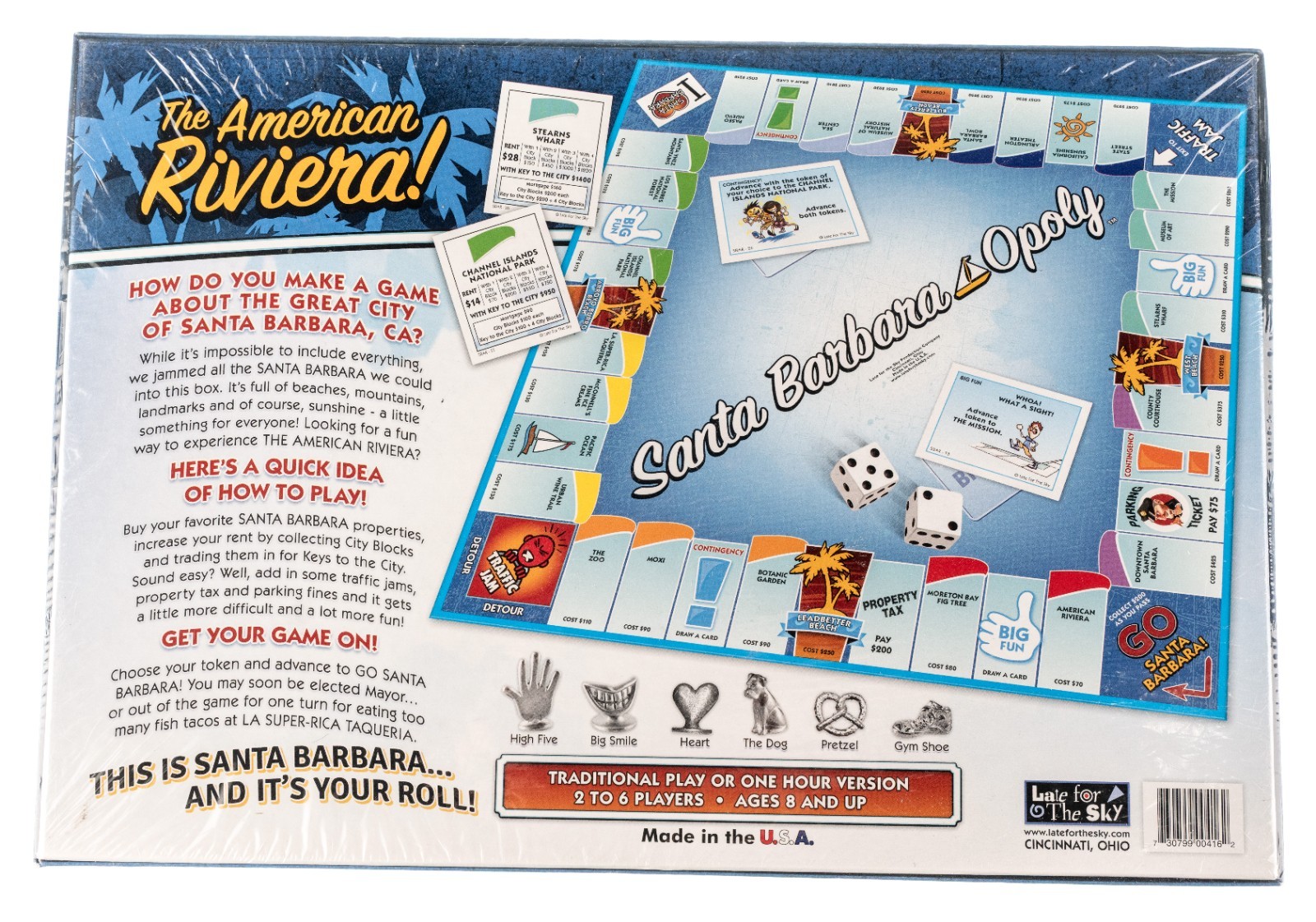 Santa Barbara-Opoly Late for the Sky 730799004162 New Sealed