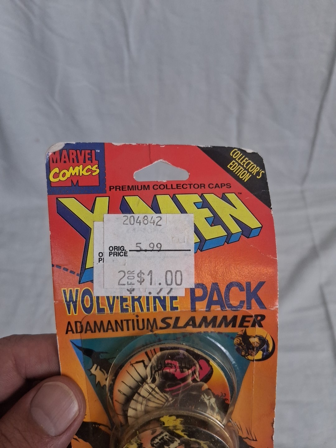 Marvel X-Men Action Hour Hero Pack Pogs Slammer Wolverine Set Vintage 90s