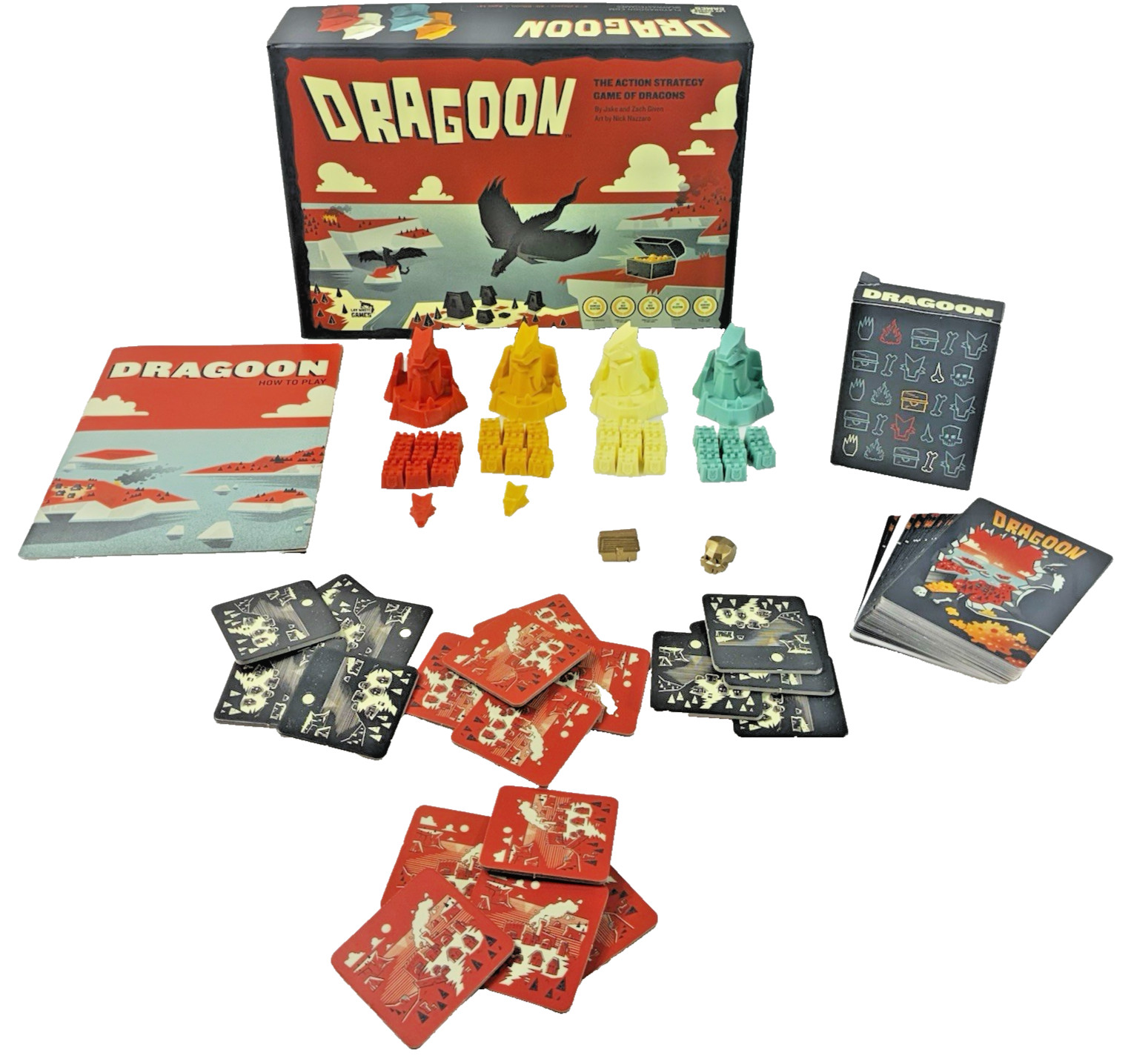 Dragoon Gold Edition 2015 Lay Waste Games Board Game Incomplete