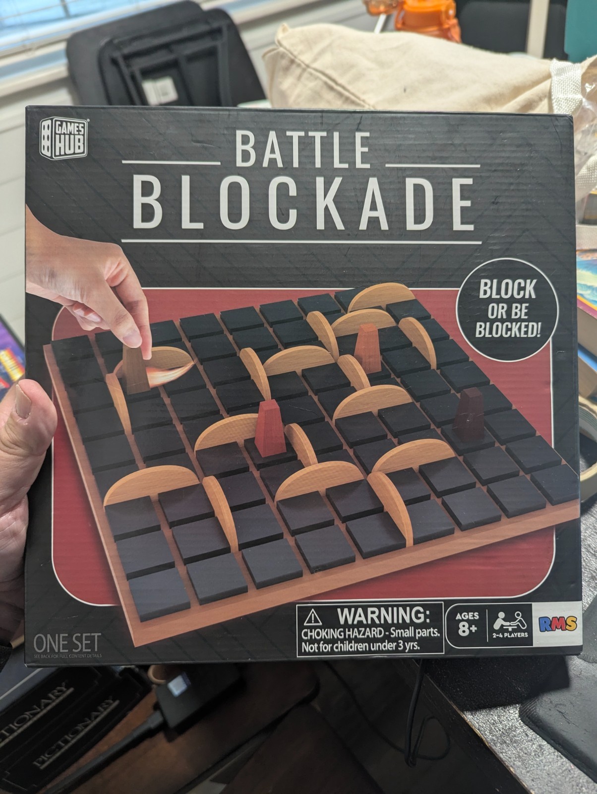BATTLE BLOCKADE Wooden Abstract Board Game 100% COMPLETE 2024