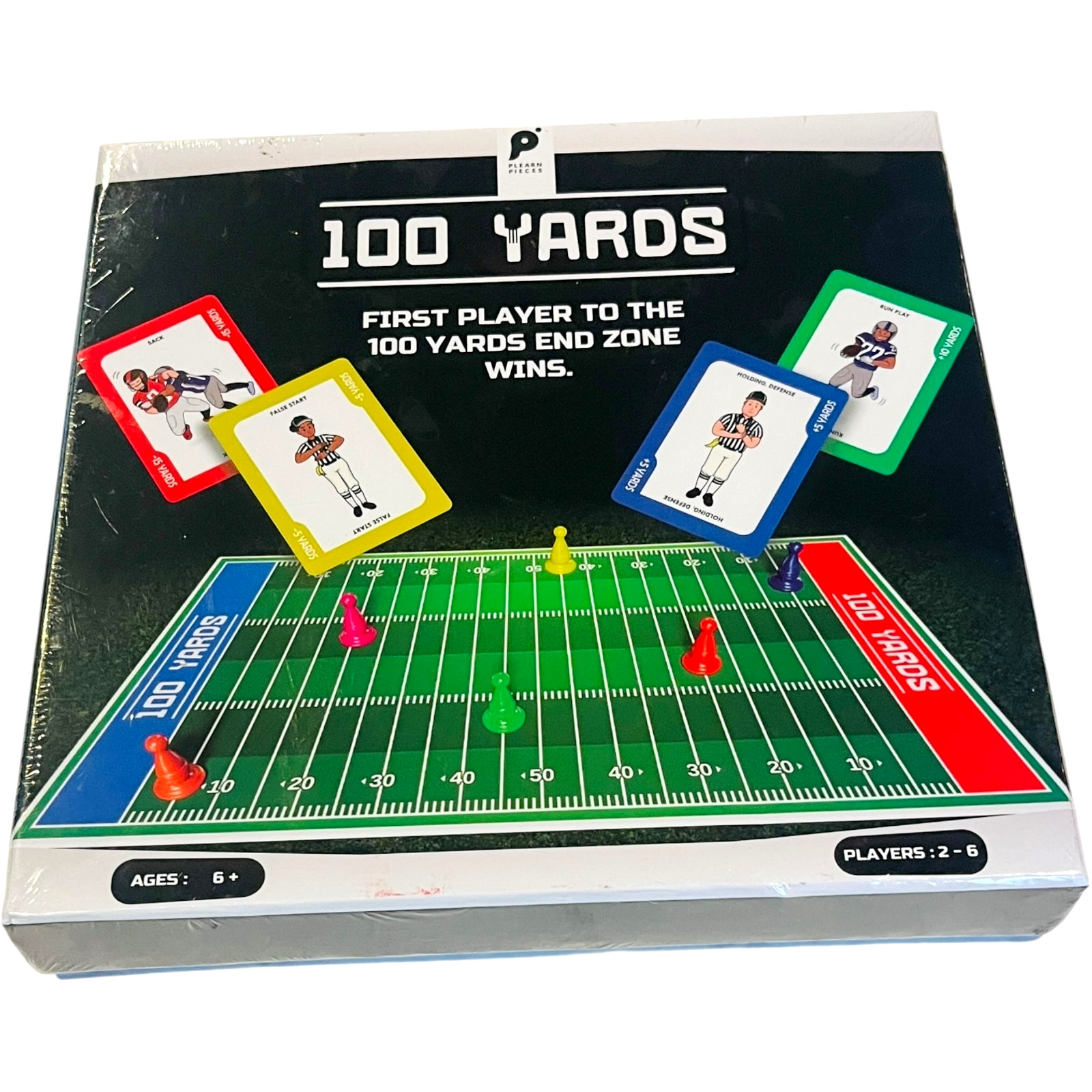 Plearn Pieces 100 Yards Family Football Game 1st Player To 100 Yards End Zone