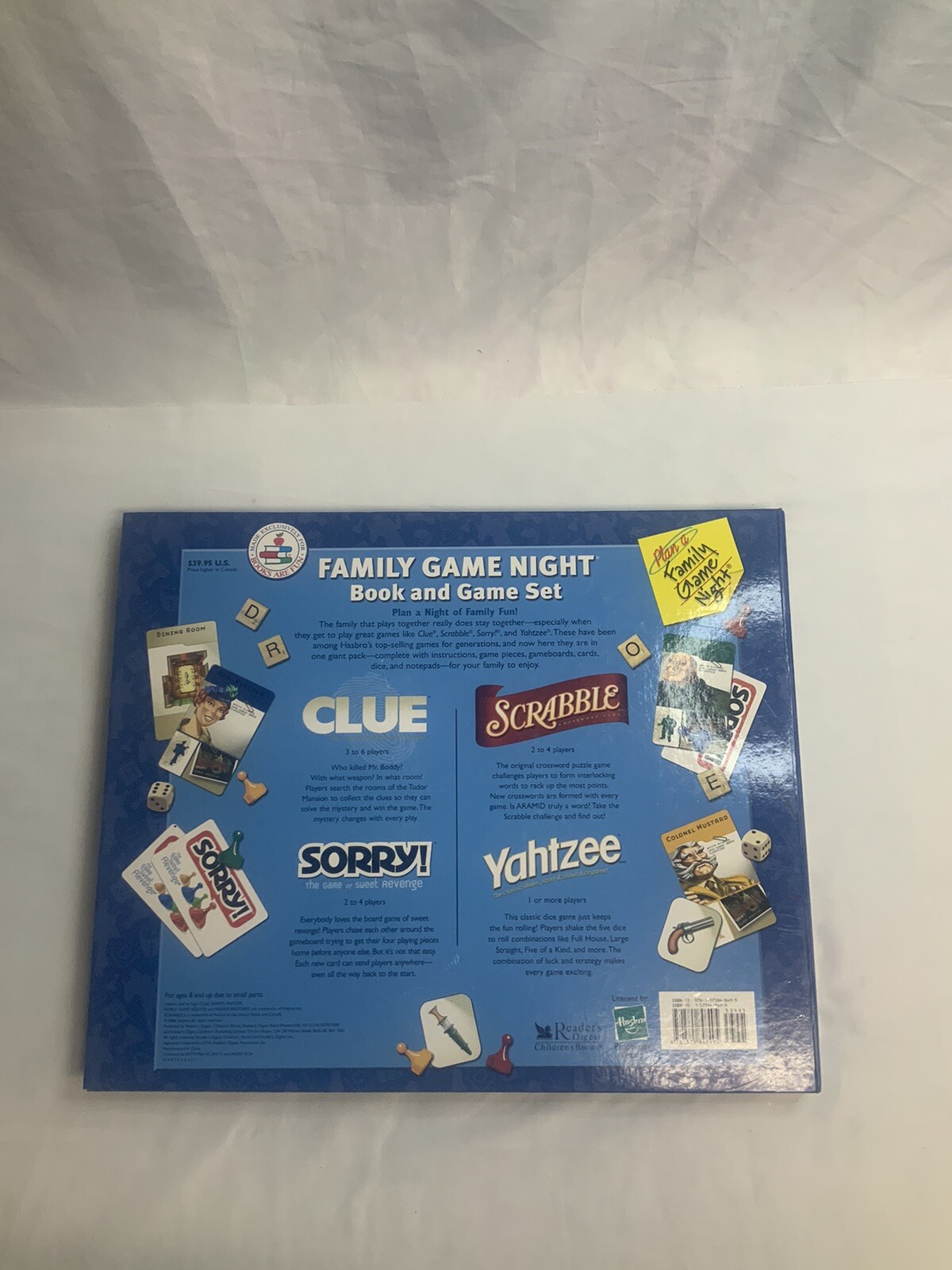 Milton Bradley Game Set 4 complete games in single pack complete