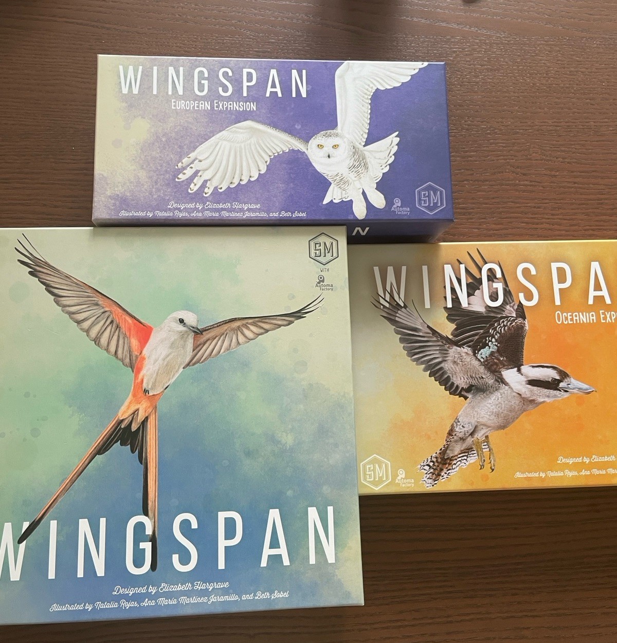 Wingspan Board Game with Oceania Europe Expansions