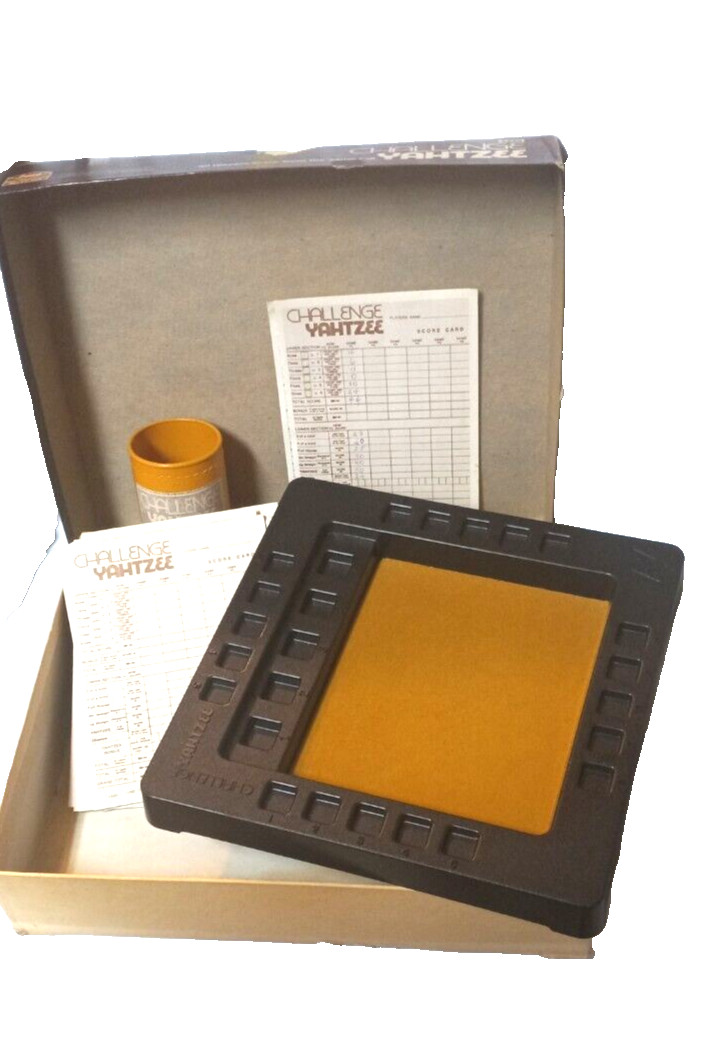 VTG 1974 Challenge Yahtzee Board Game Complete Odd Couple Edition Milton Bradley