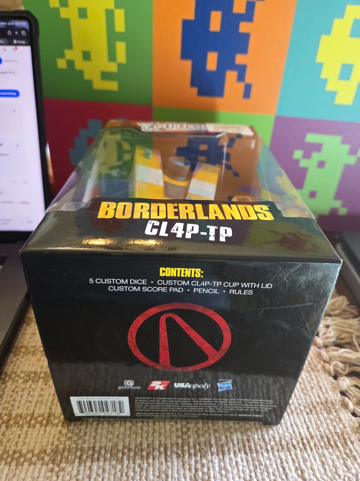 Borderlands CL4P-TP Clap Trap (Yahtzee Classic Dice Rolling Game) NEW