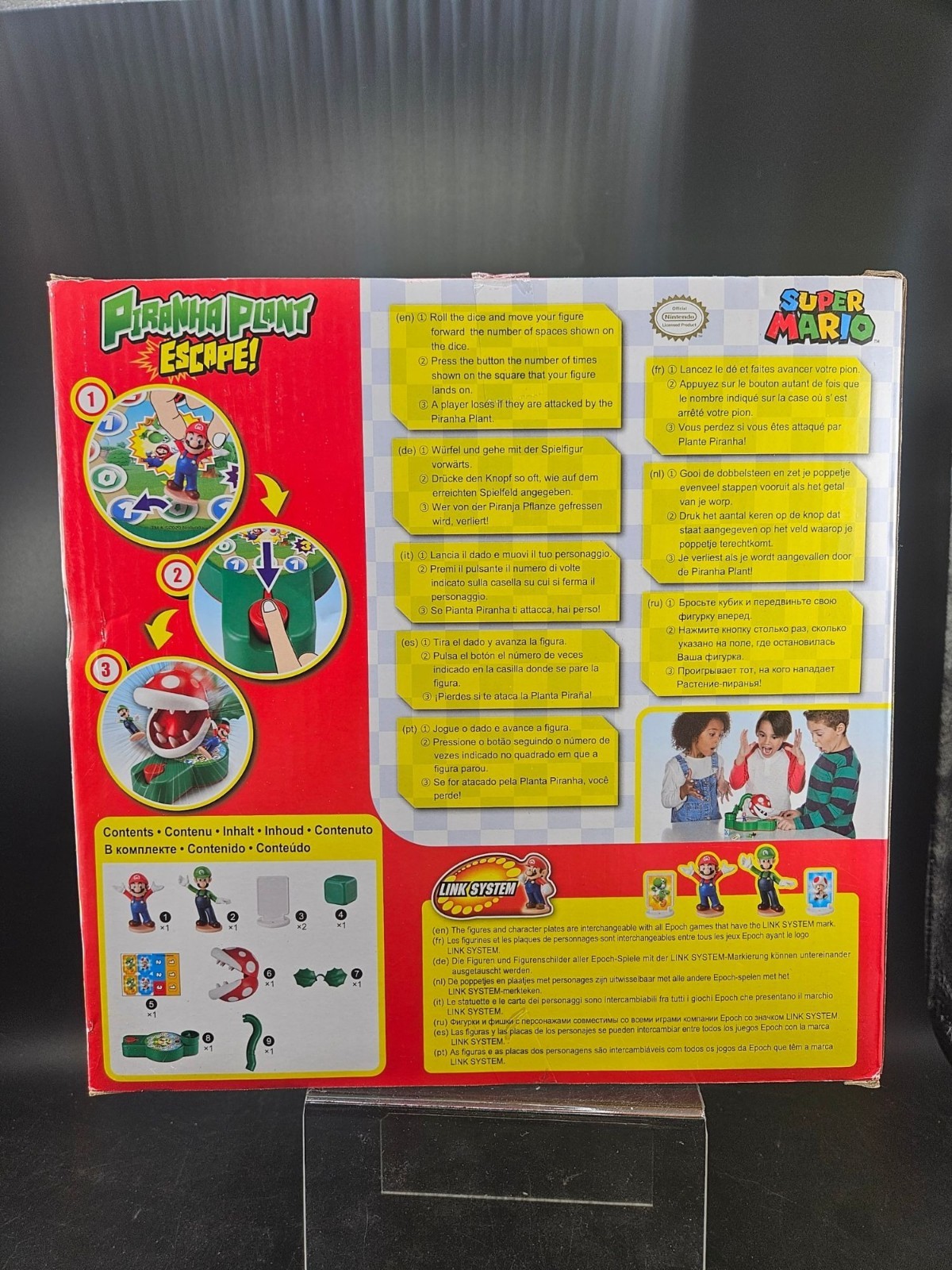 Super Mario Piranha Plant Escape Board Game By Epoch Games Link System