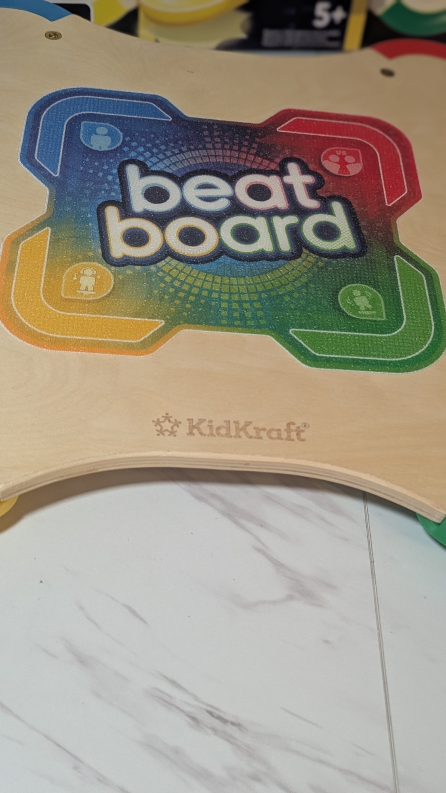 KidKraft Beat Board 4 Games 5+ Solo Mission Head to Head DJ Balance Challenge
