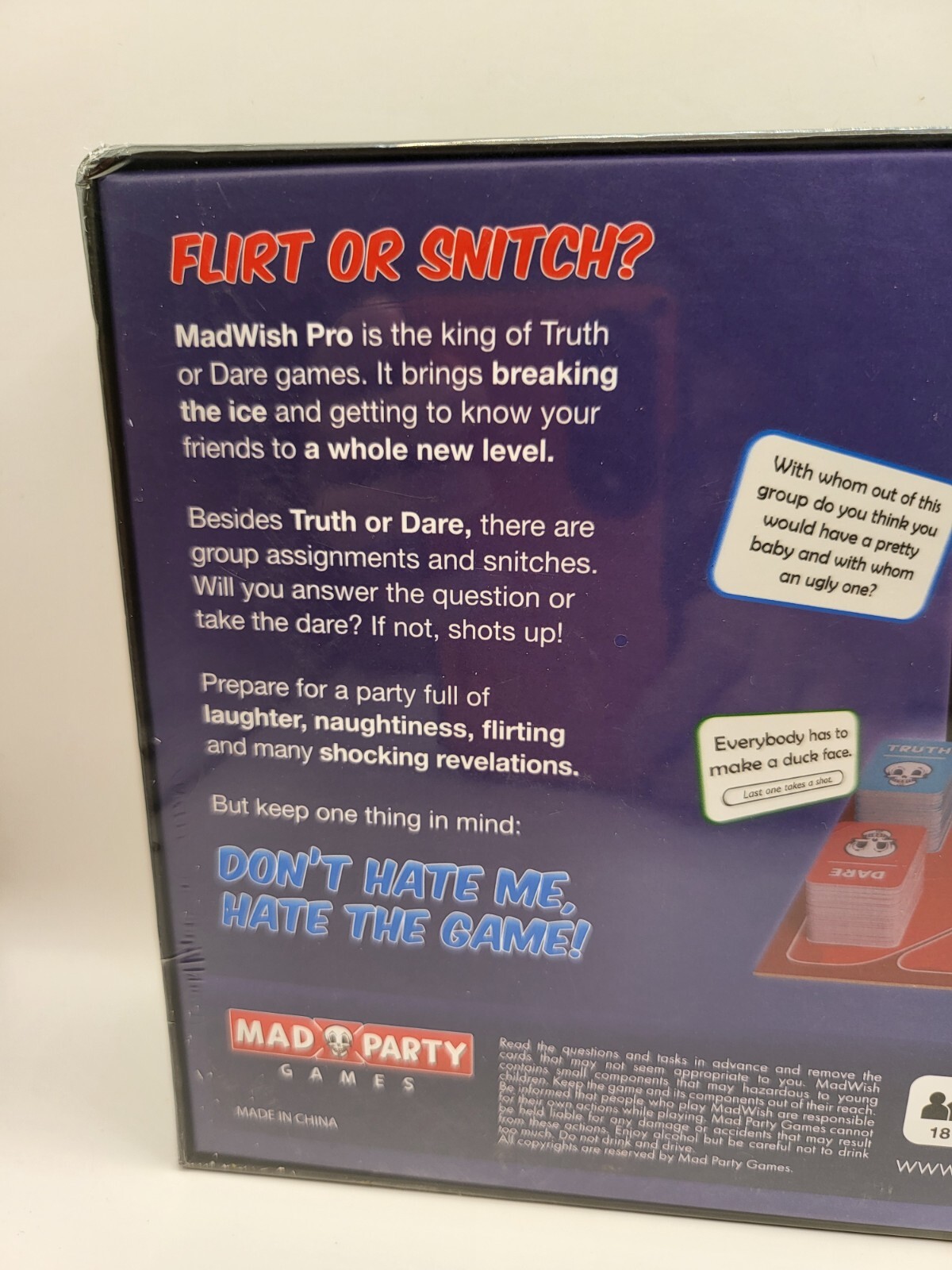 Mad Wish Pro Board Game Let’s Party Don’t Hate Me, Hate the Game, Rebelz Games