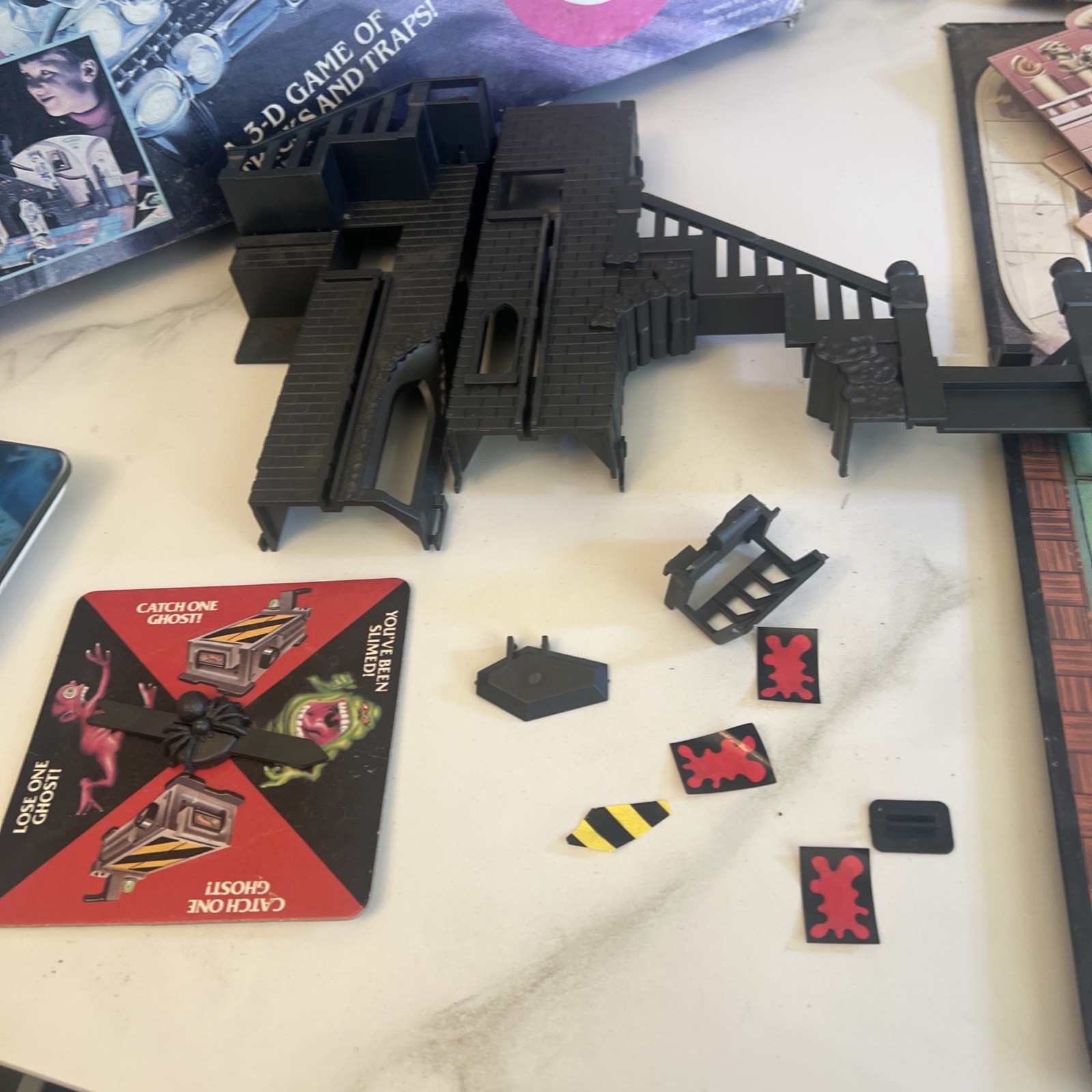 Vtg The Real Ghostbusters Game 1986 by Milton Bradley 3D Boardgame
