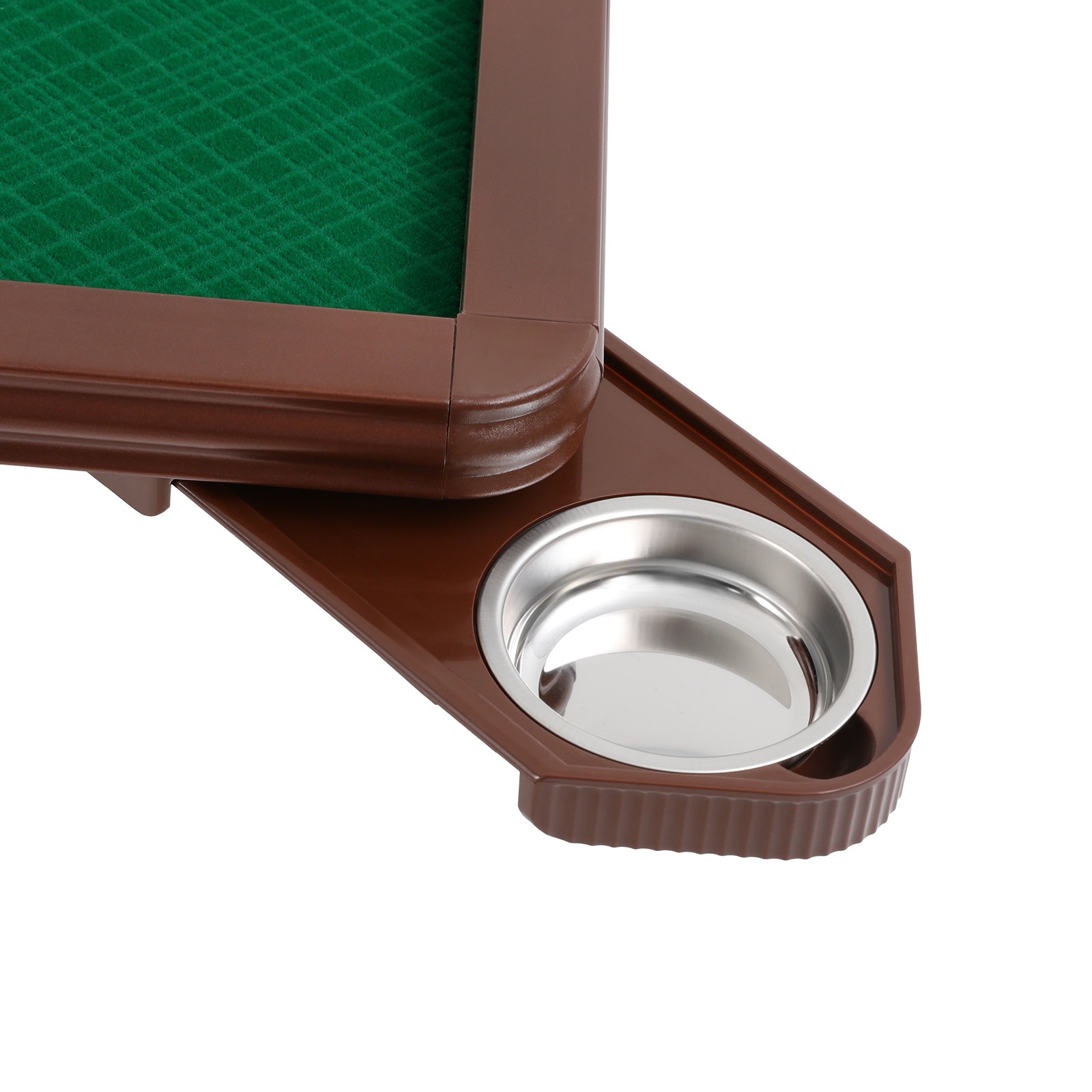 Mahjong Table w/ 4 Cup Holders & 4 Drawers for 4 Player People Foldable Portable