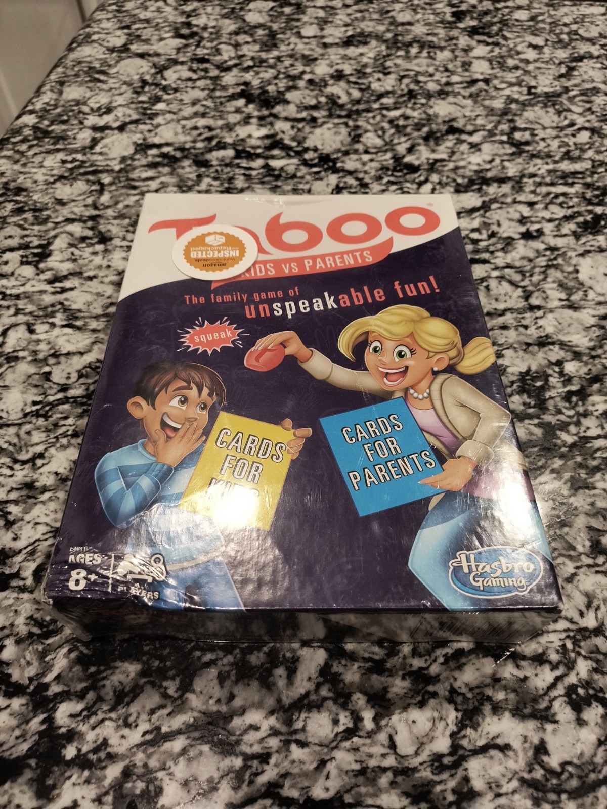 NEW & SEALED! Gaming Taboo Kids vs. Parents Family Fun Board Game Ages 8 and Up