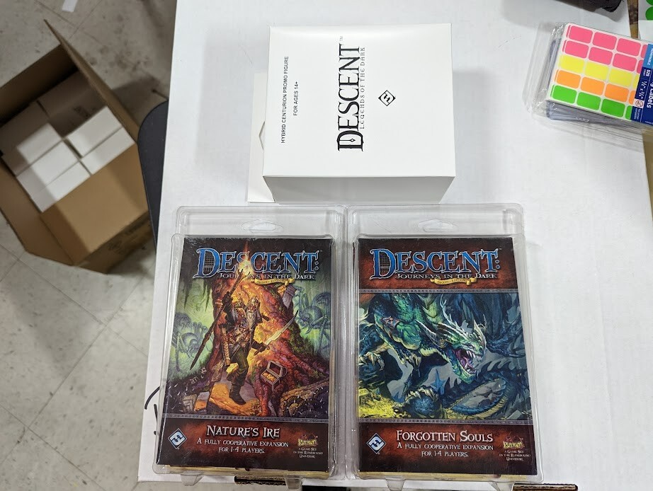 Descent 2nd forgotten souls + Nature’s Ire + Centurion promo figure