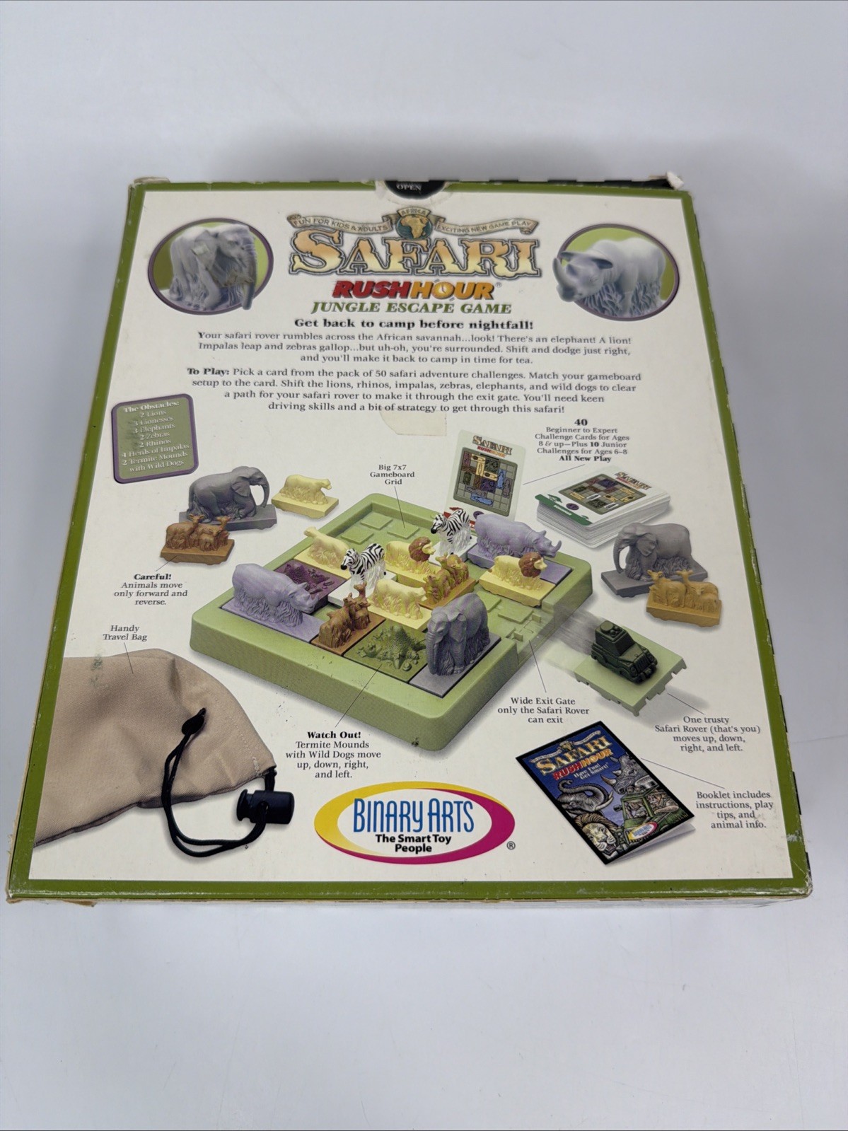 Safari Rush Hour Jungle Escape Game ThinkFun Challenge Puzzle COMPLETE!