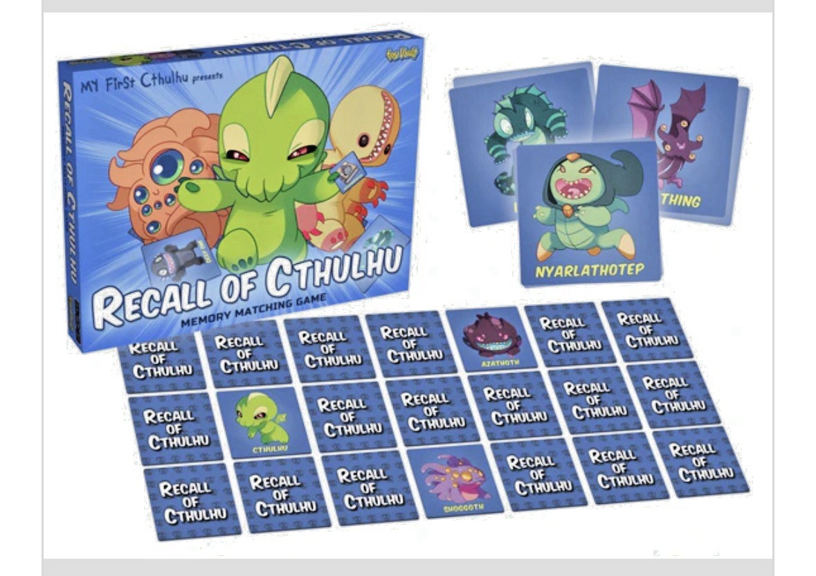 Recall of Cthulhu – Memory Matching Game Box SW Toy Vault Board Games (New)