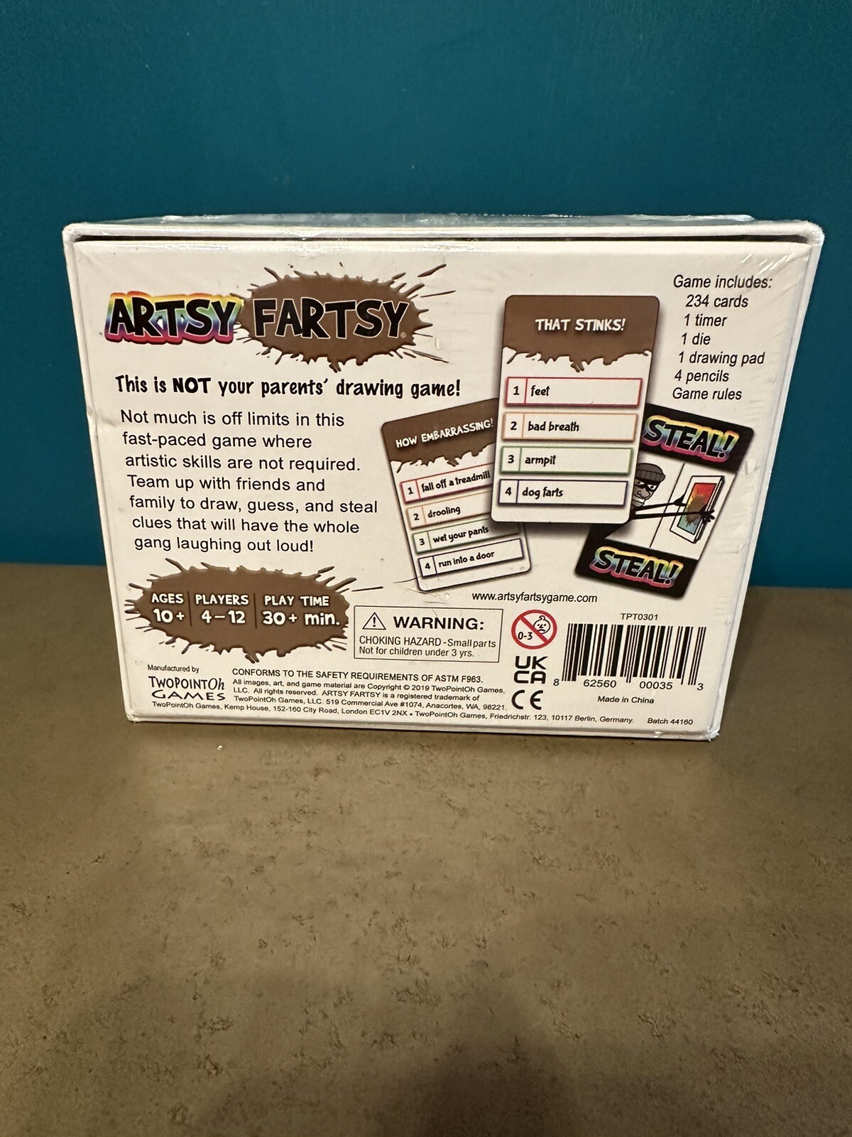 TwoPointOh Games Artsy Fartsy Fun Family Game for Kids & Adults FREE S&H