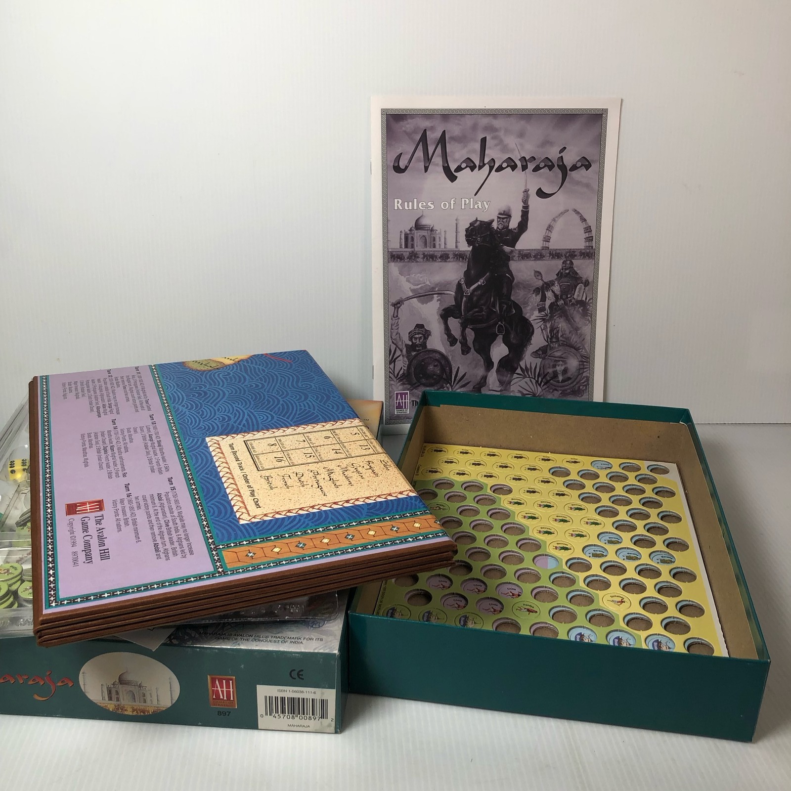 Maharaja The Avalon Hill Game Company 1996 Board Game Complete Partially Punched