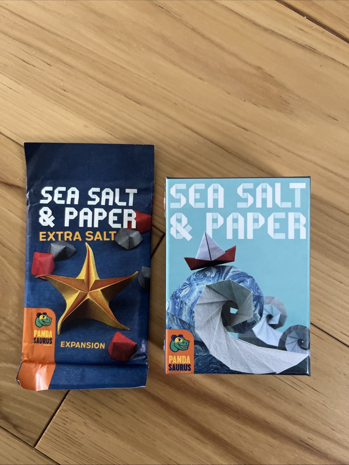 NIP Sea Salt & Paper Card Game Pandasaurus Games & Expansion Pack