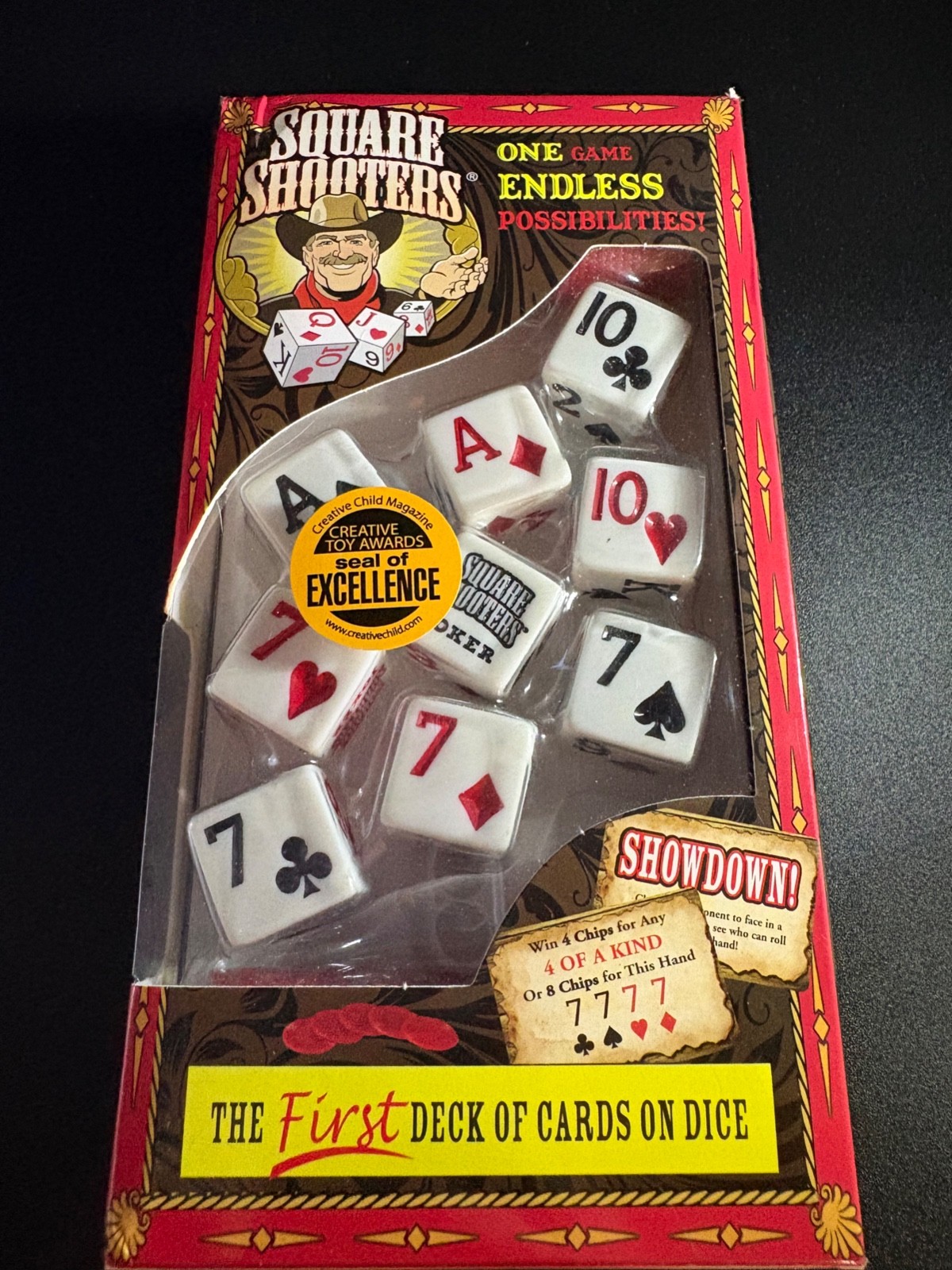 Square Shooters Dice 8 Games In 1 NIB New Family Fun Night!