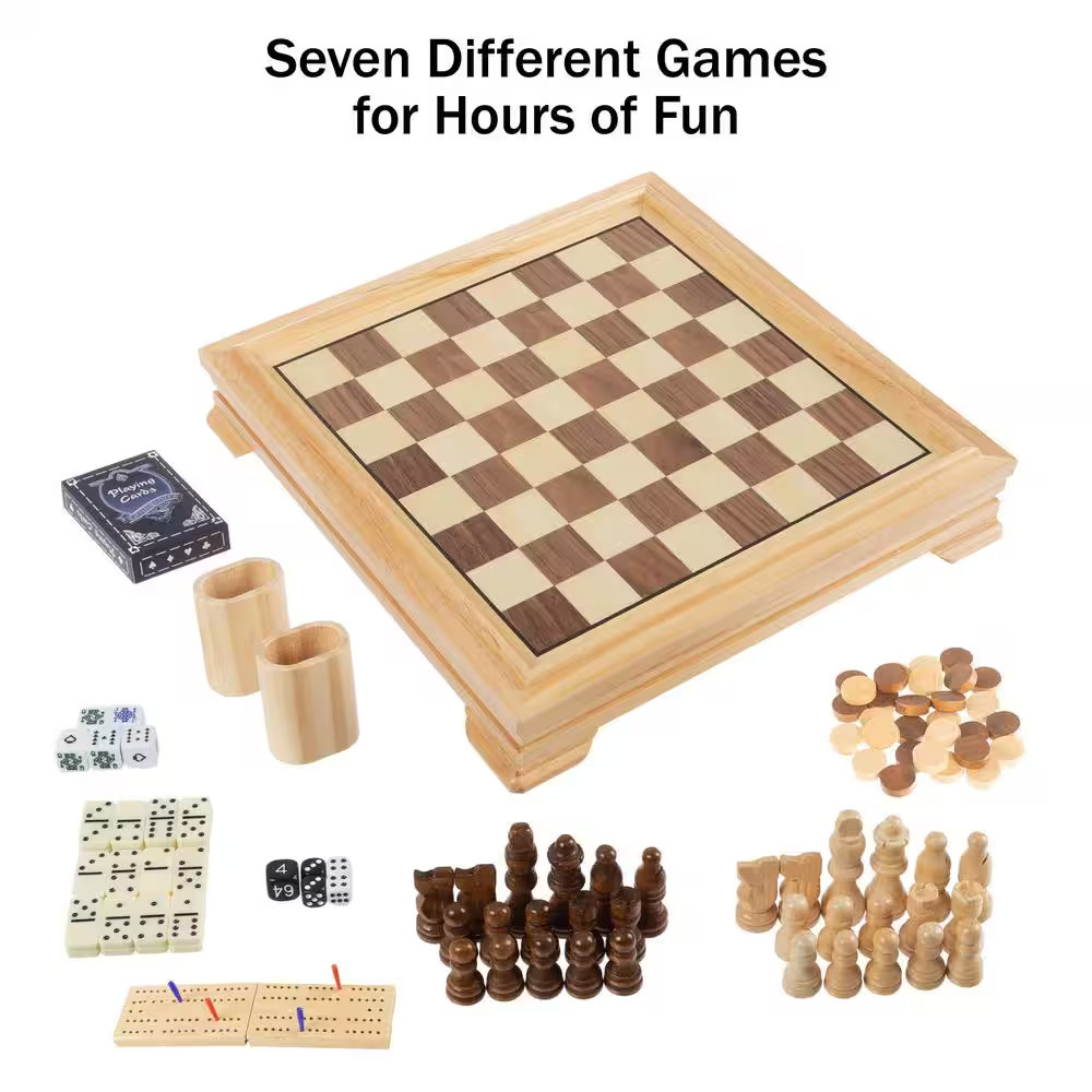 7-In-1 Deluxe Board Game Set