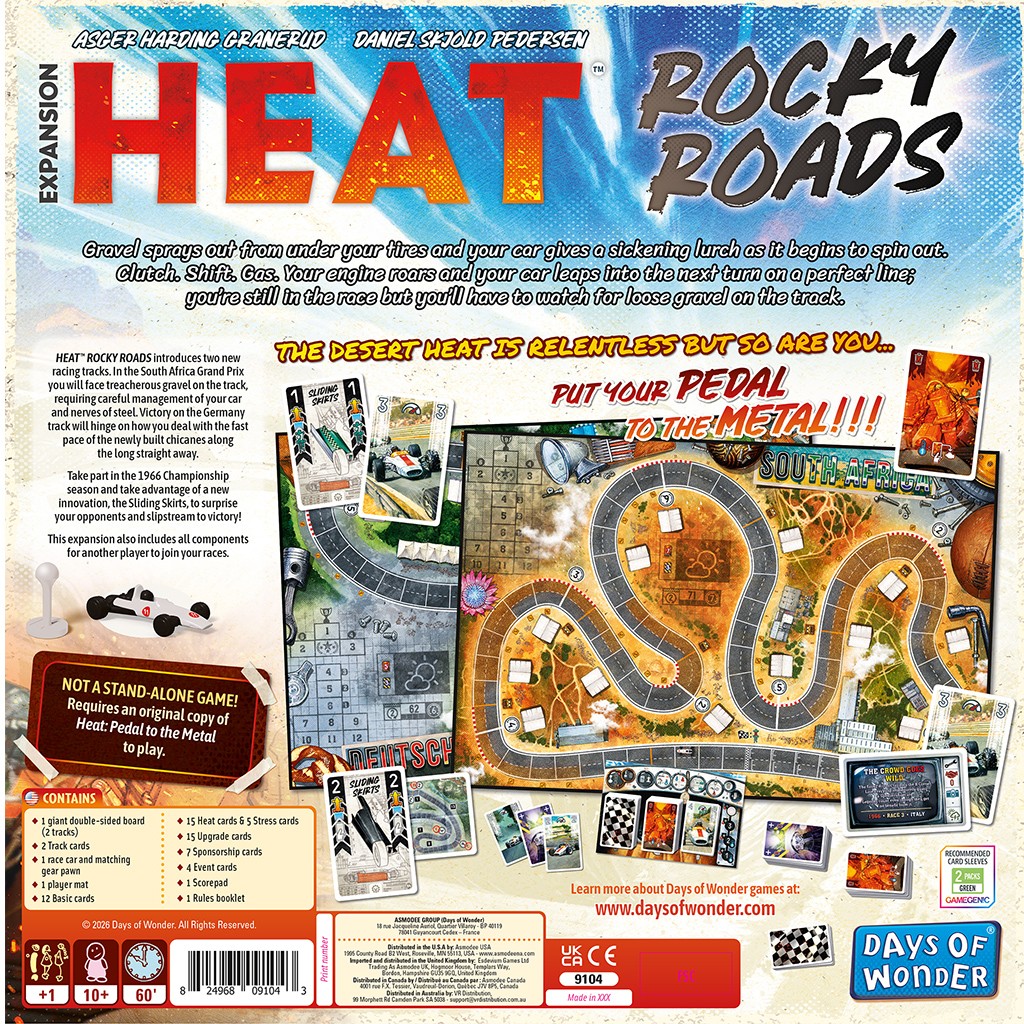 Days of Wonder: Heat: Rocky Roads Board Game Expansion