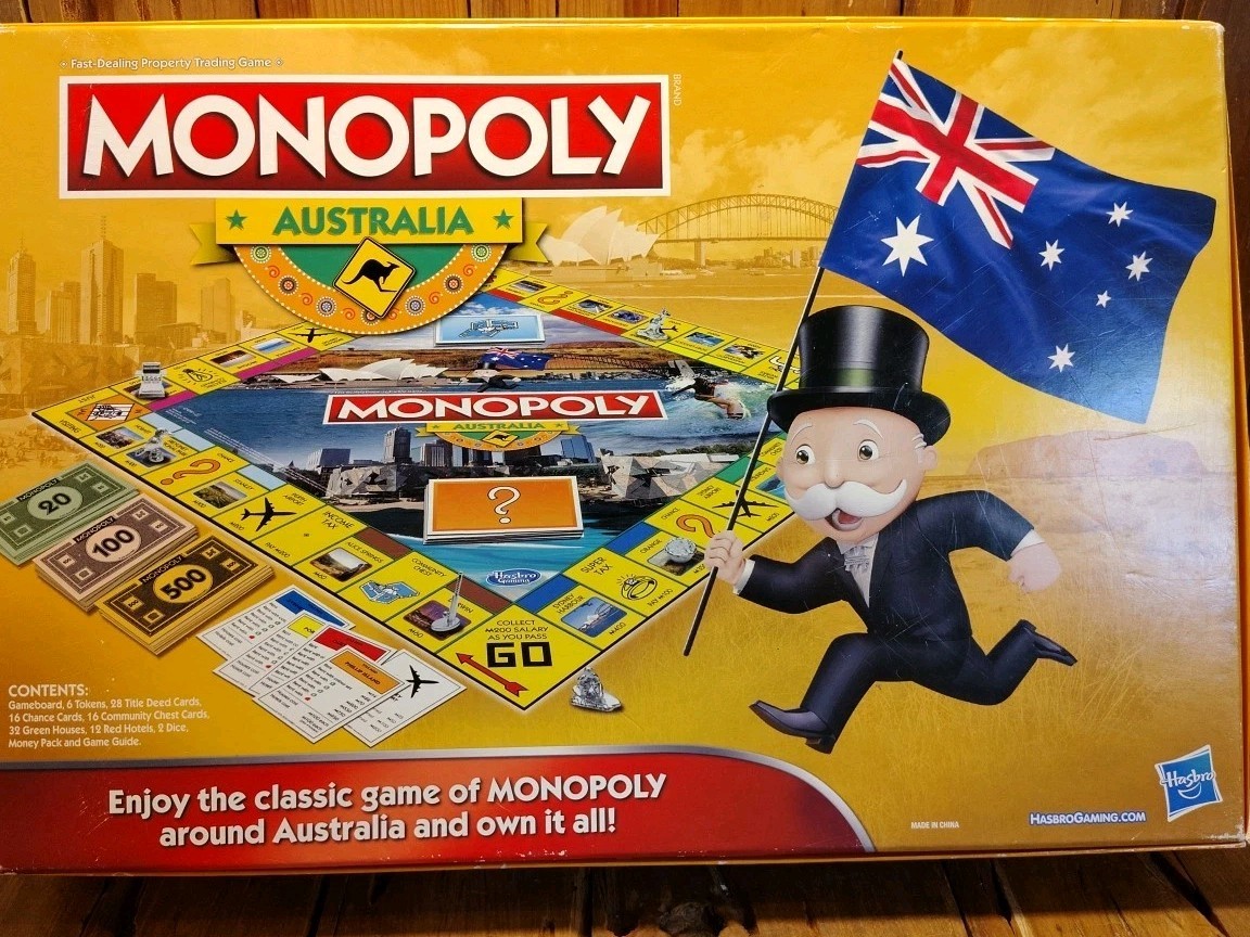 Monopoly Australia Special Edition Board Game Hasbro 2016 100% Complete