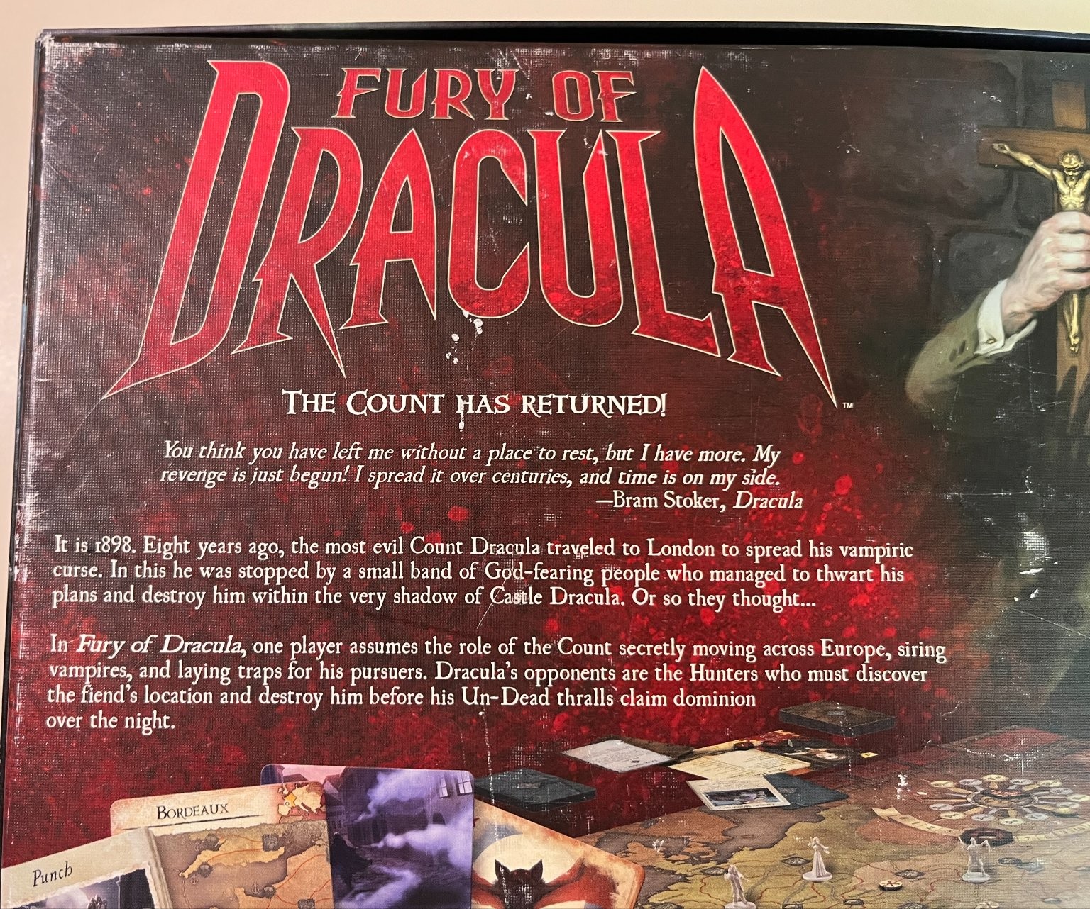Fury of Dracula Board Game Third Edition, Fantasy Flight Gothic Horror, Complete
