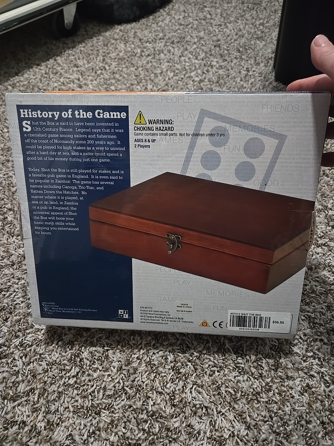 WE Games Shut The Box Game with 12 Numbers, Game New Sealed