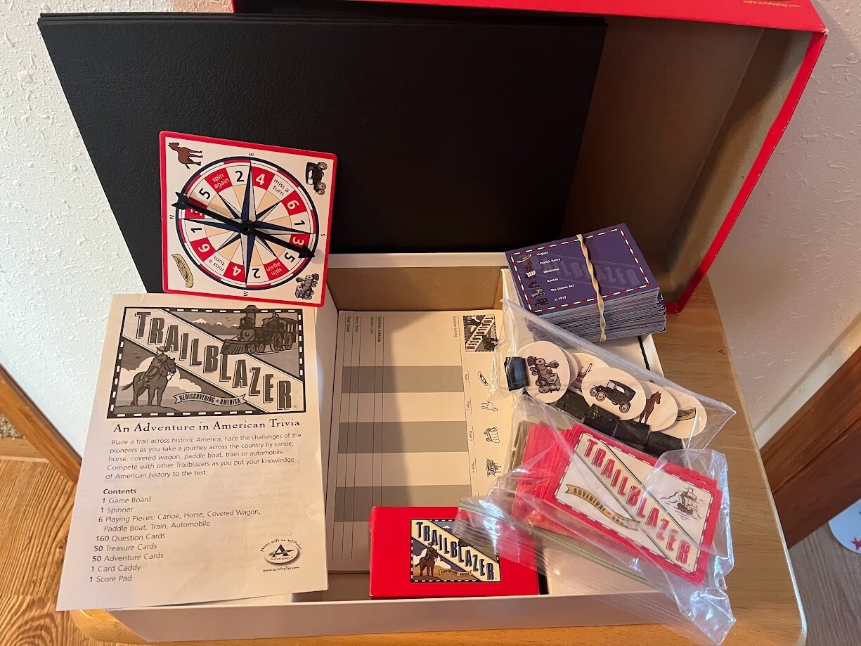Trailblazer Trivia Board Game, Aristoplay, 2004