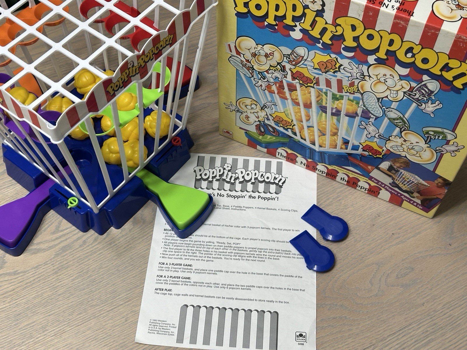 Golden Poppin Popcorn Game 1993 Vintage Complete No Stoppin The Poppin VGUC