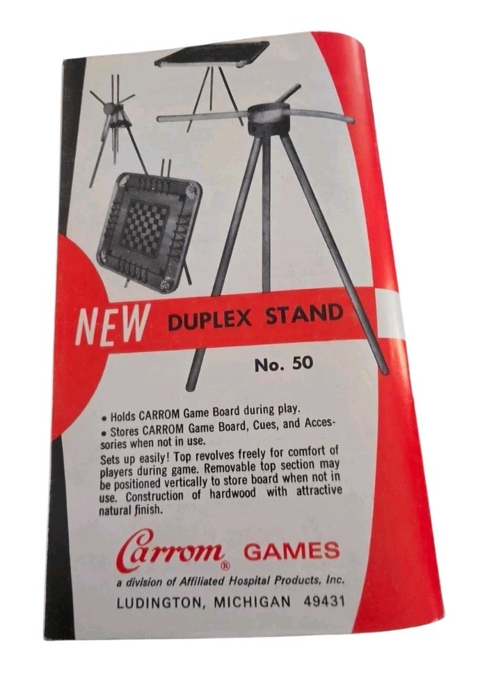 Vintage 1967 Carrom Rules For No. 50? Carrom Game Board