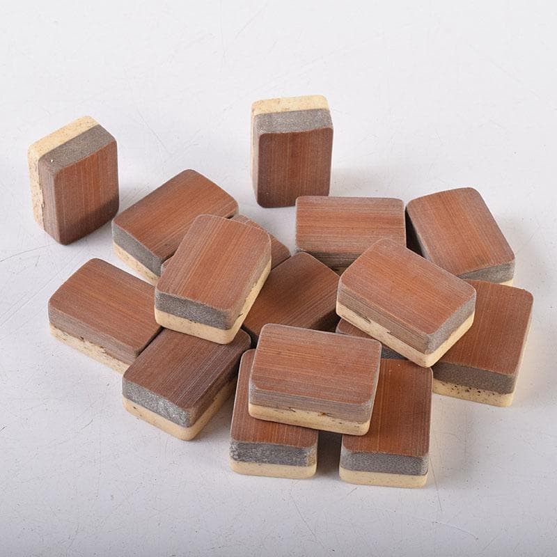 Vintage Chinese Mahjong Set Bone & Bamboo Tiles Wood Box Antique
