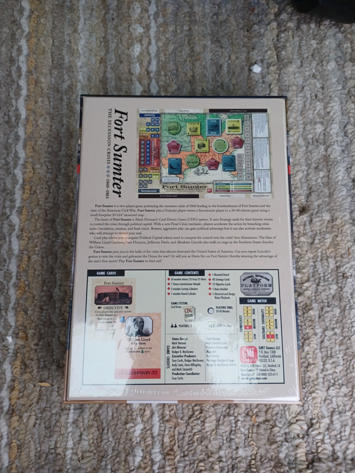 GMT Games: Fort Sumter: The Secession Crisis, 1860-61 NIB