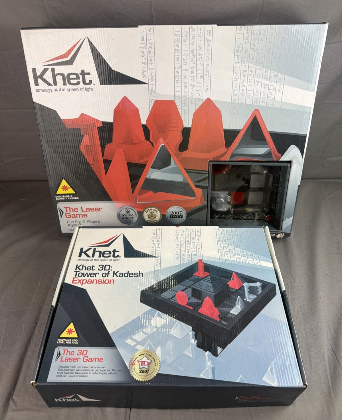KHET Laser Strategy Board Game w/ 3D Tower of Kadesh Expansion Mensa Winner NEW