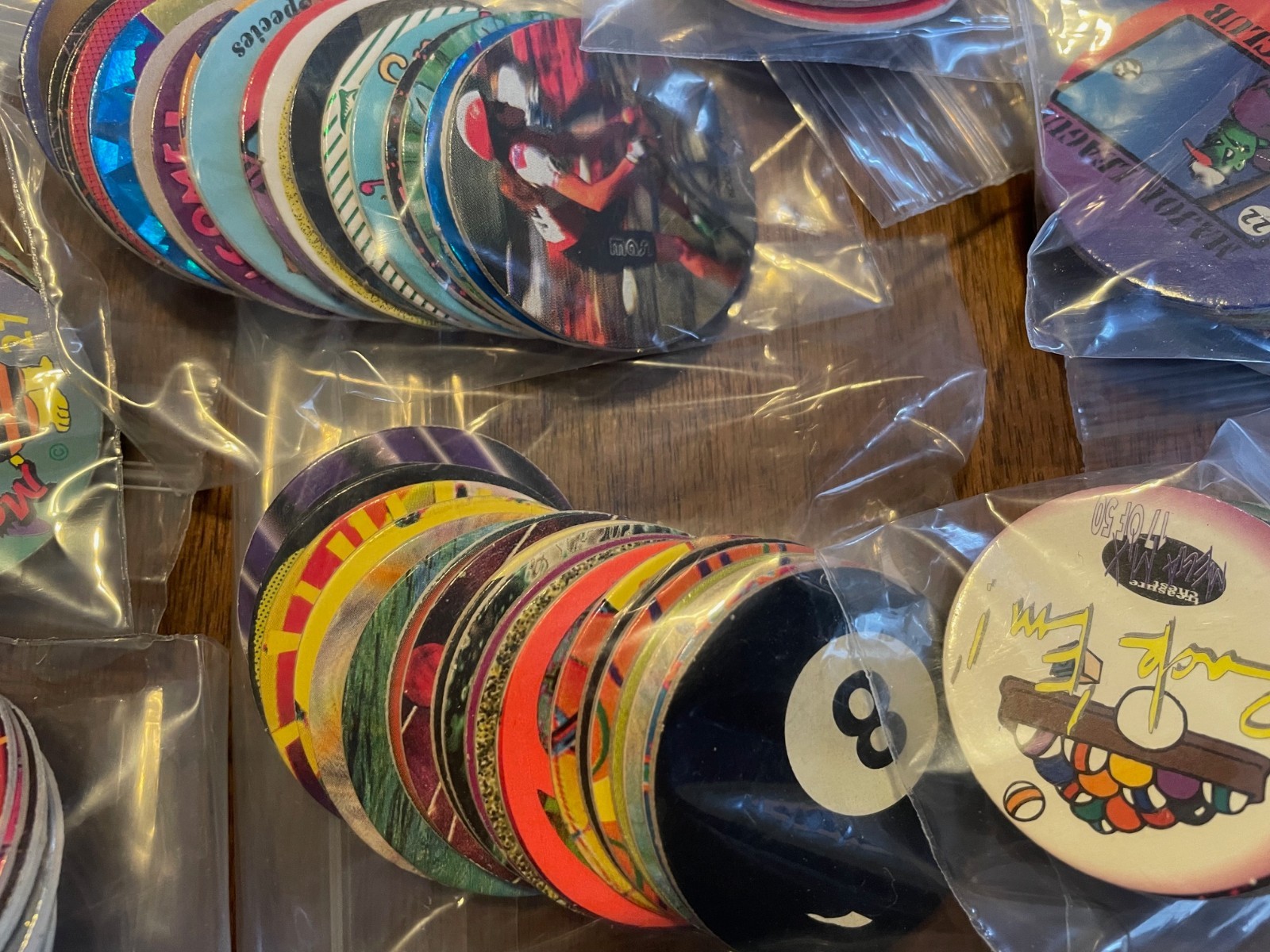 LOT OF ~340 UNSORTED POGS/MILK CAPS – Includes 56 State/US gov Branch pogs