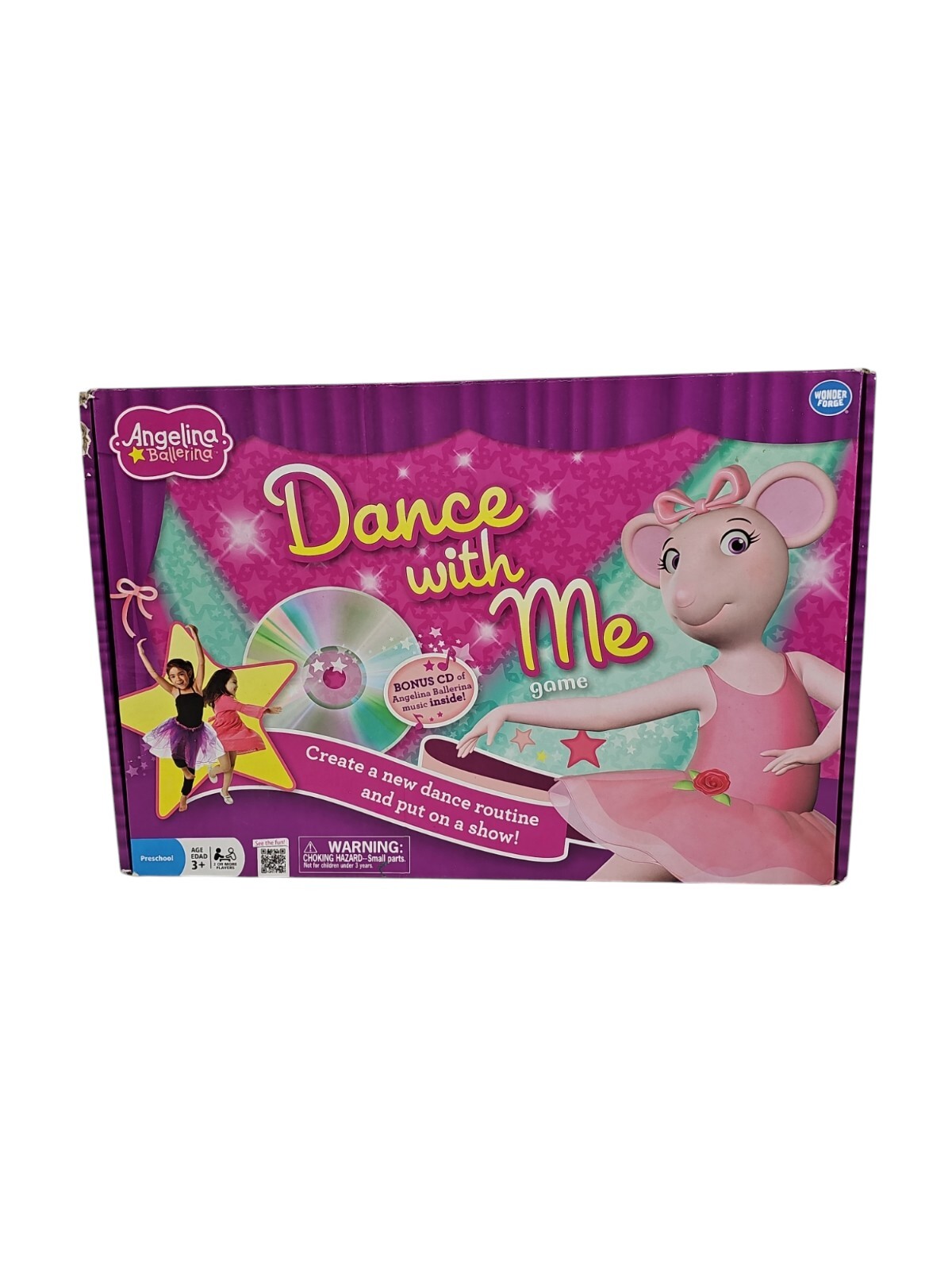 Angelina Ballerina Dance with Me Ballet Game W/ Bonus Cd Age 3+ Practice Routine