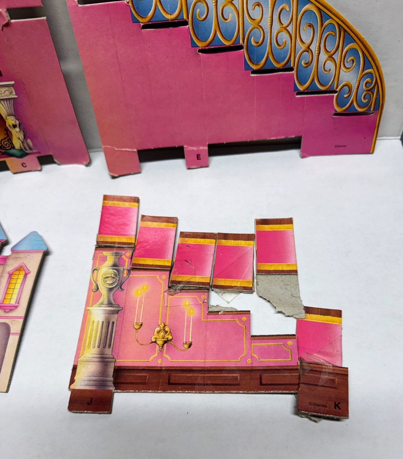 Vintage 1991 Disney Beauty and the Beast 3-D Board Game Milton Bradley #4204 MB
