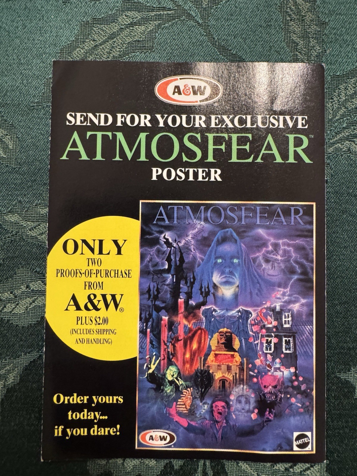 Vintage 1995 Mattel Atmosfear The Harbingers Horror VHS Board Game Near Complete