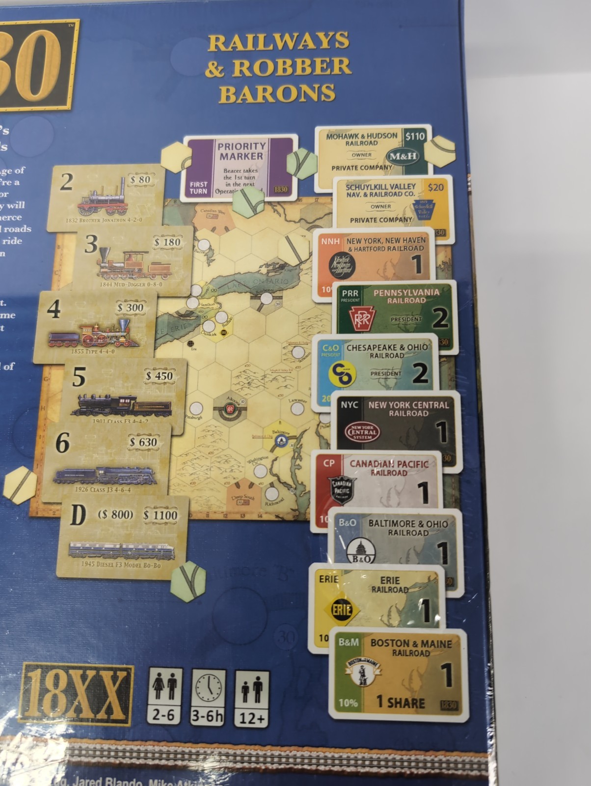 1830: Railways & Robber Barons Board Game – Brand New Factory Sealed..