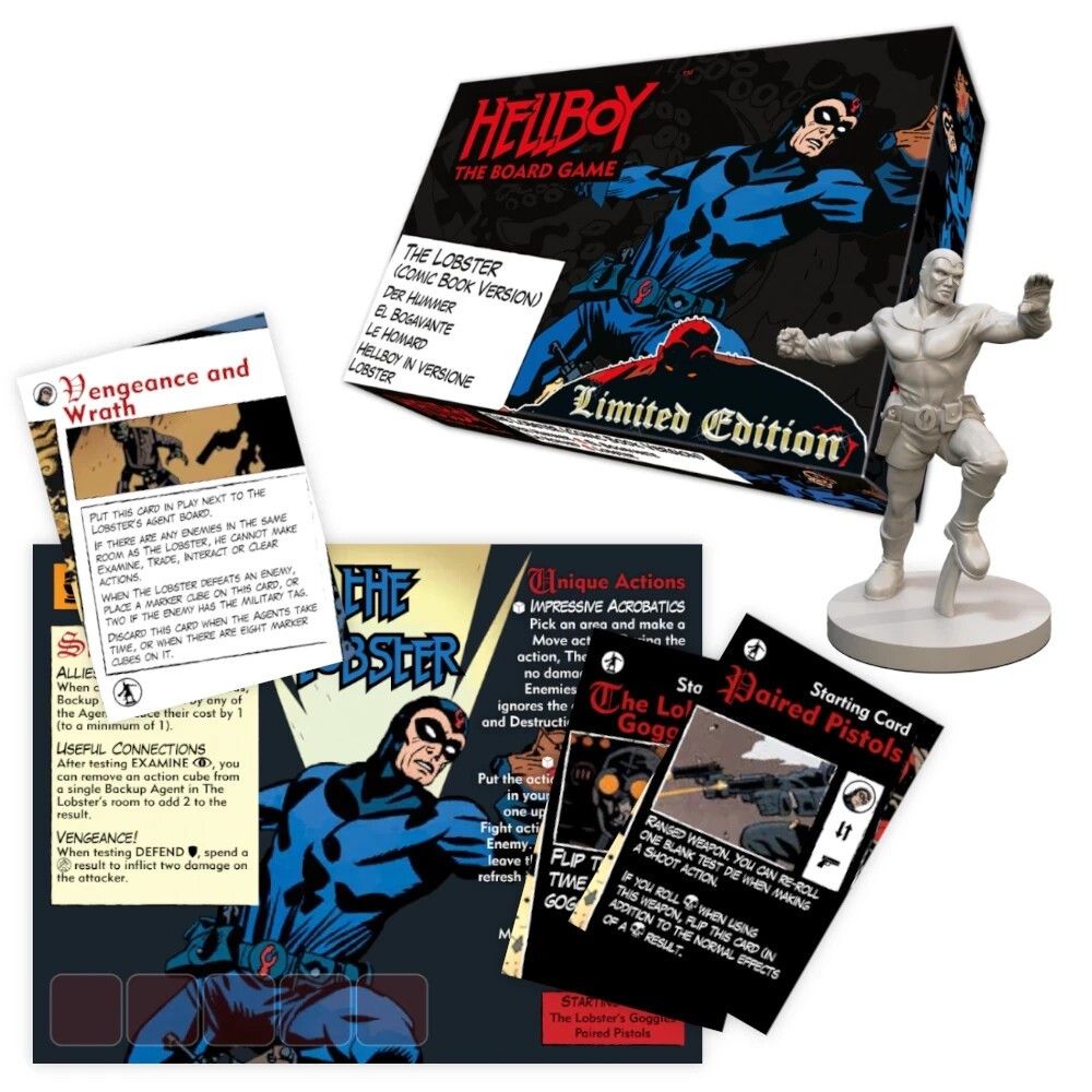 The Lobster Agent Booster Expansion Limited Edition For Hellboy the Board Game